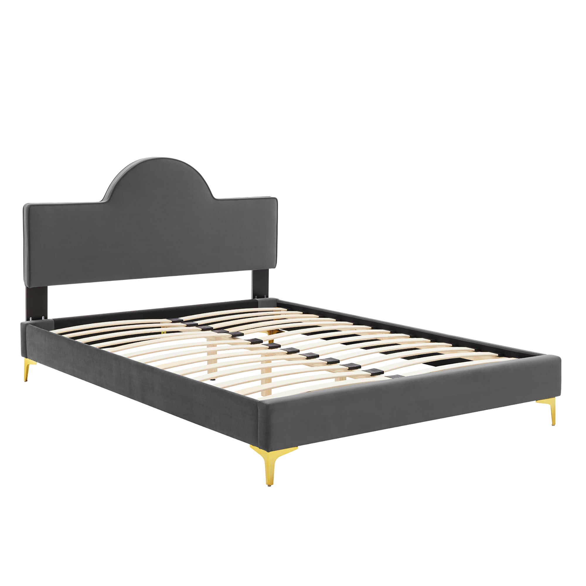 Sunny Performance Velvet Bed by Modway