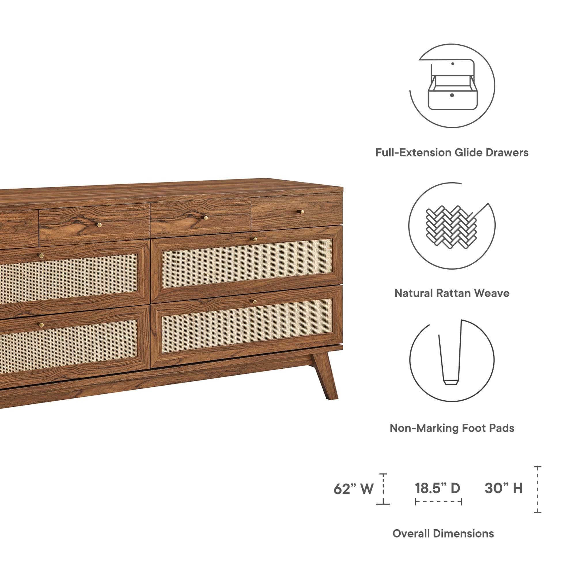 Soma 8-Drawer Dresser by Modway