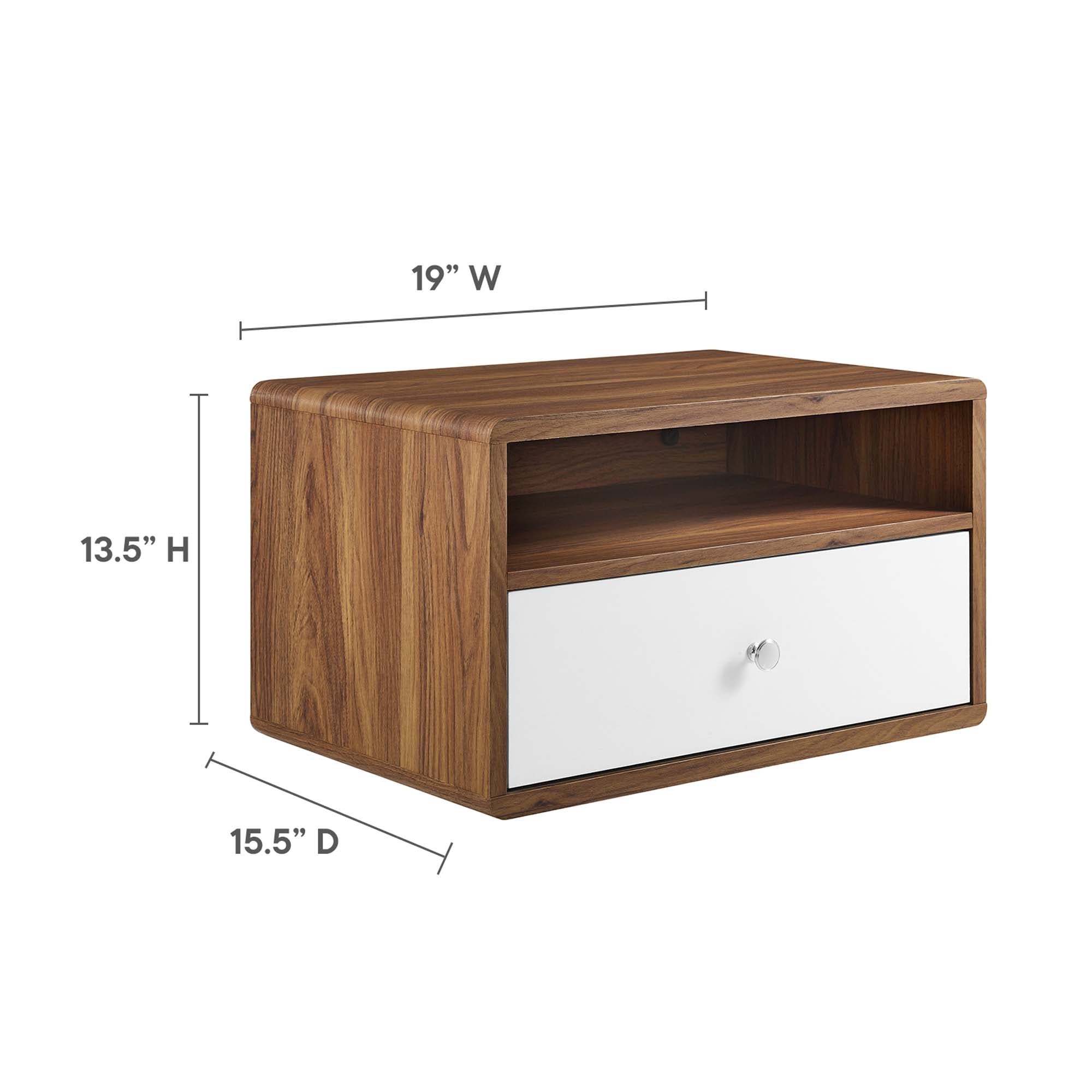 Transmit Wall Mount Nightstand by Modway