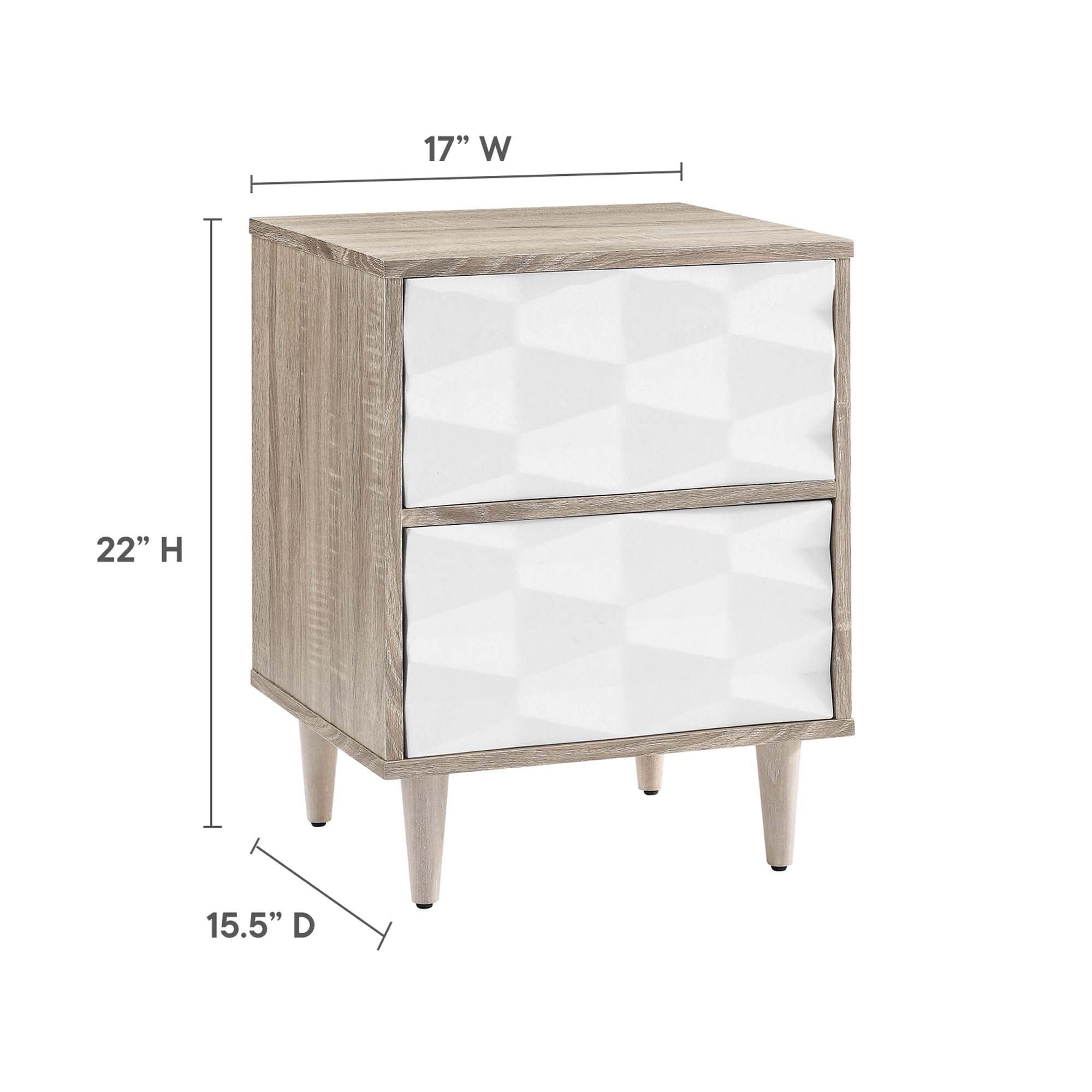 Vespera 2-Drawer Nightstand by Modway