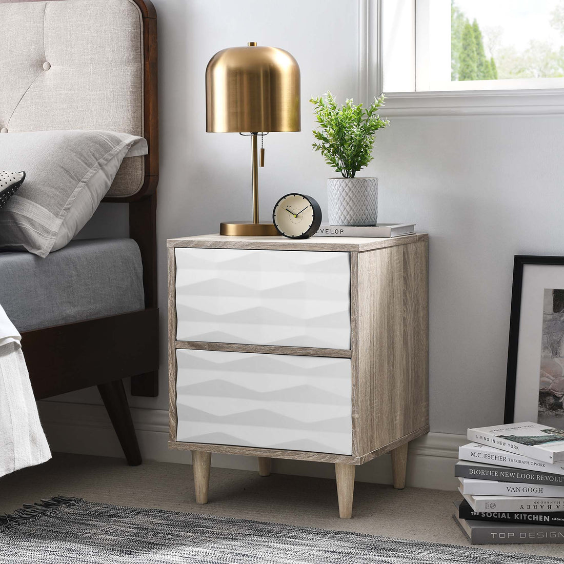 Vespera 2-Drawer Nightstand by Modway