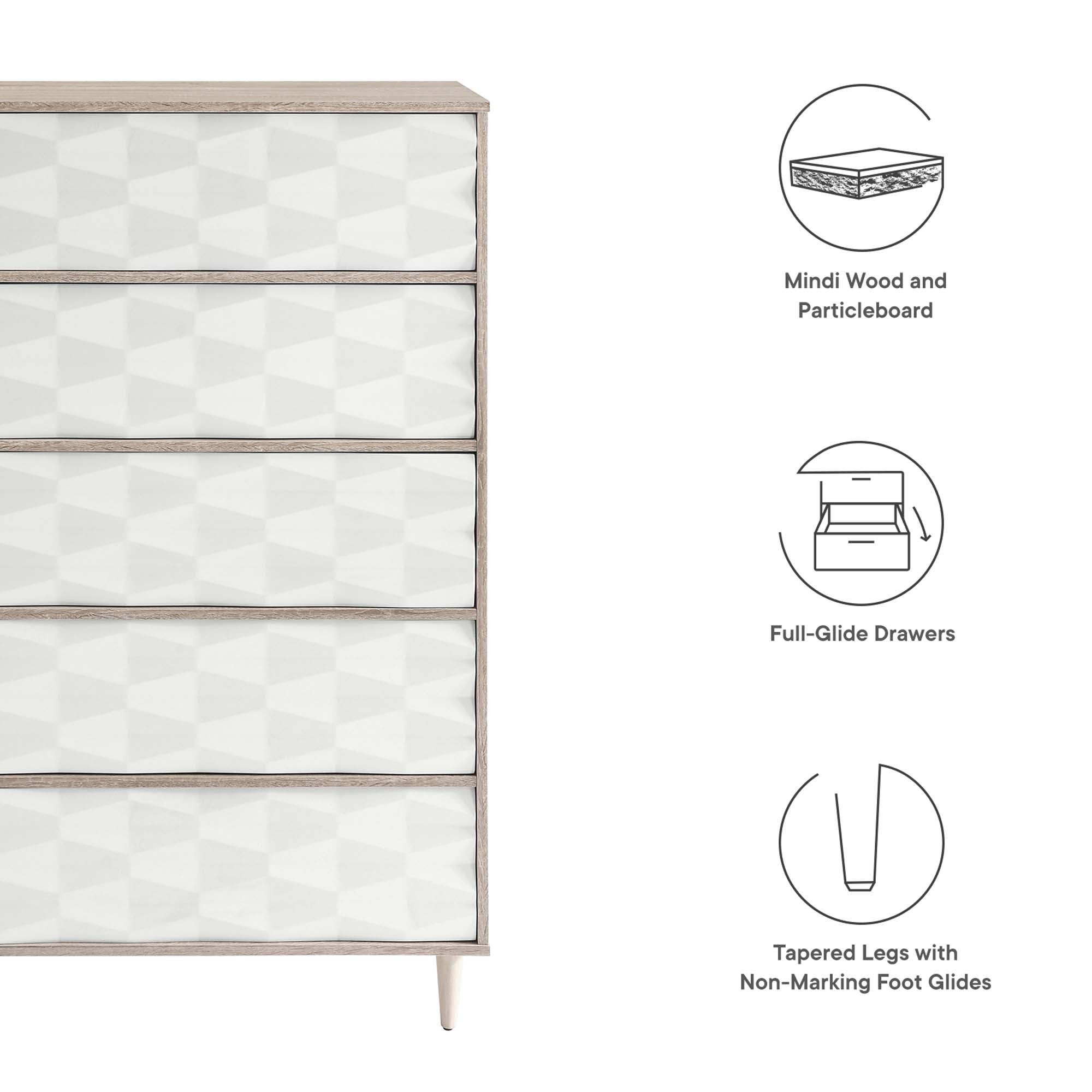 Vespera 5-Drawer Chest by Modway