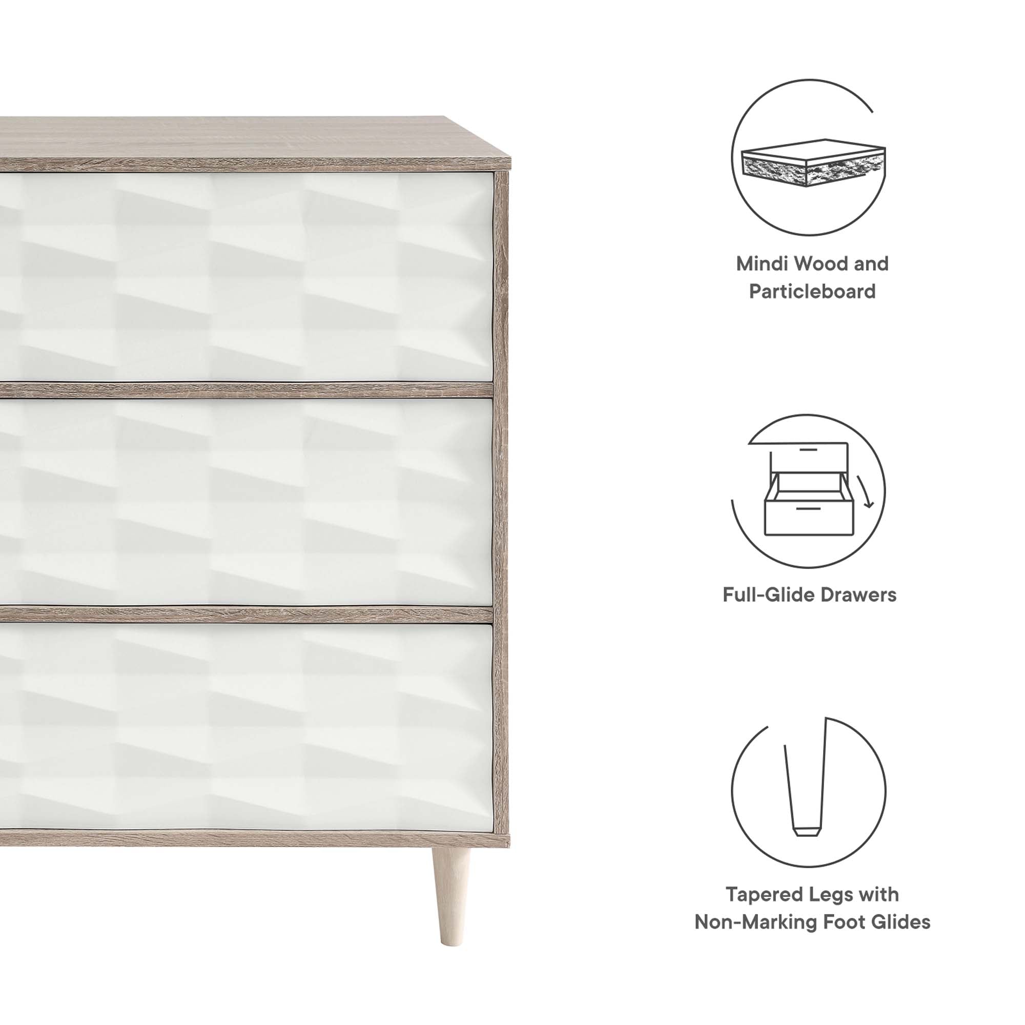 Vespera 6-Drawer Dresser by Modway