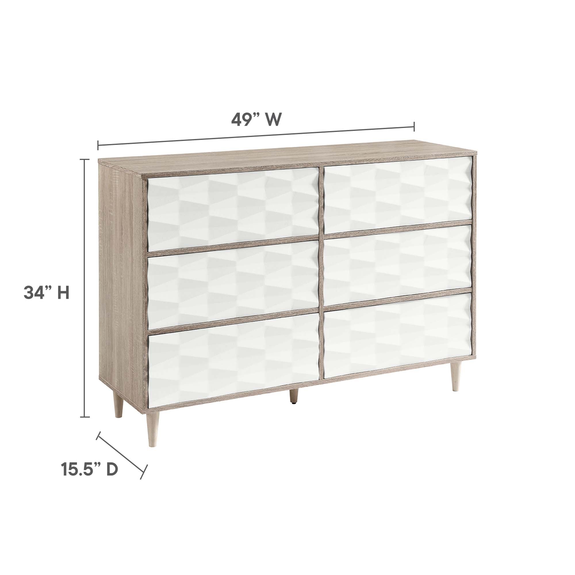 Vespera 6-Drawer Dresser by Modway