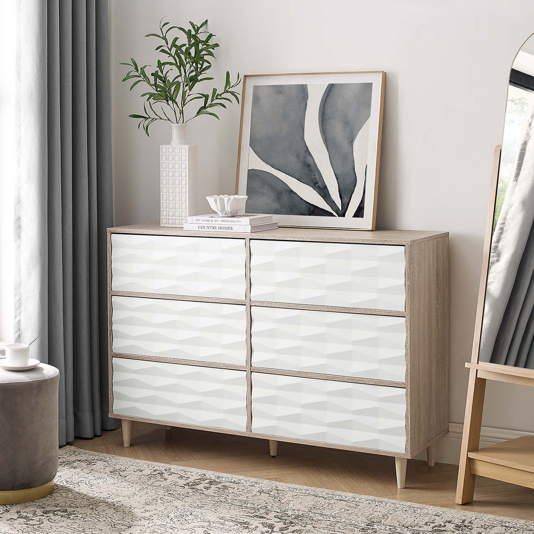 Vespera 6-Drawer Dresser by Modway