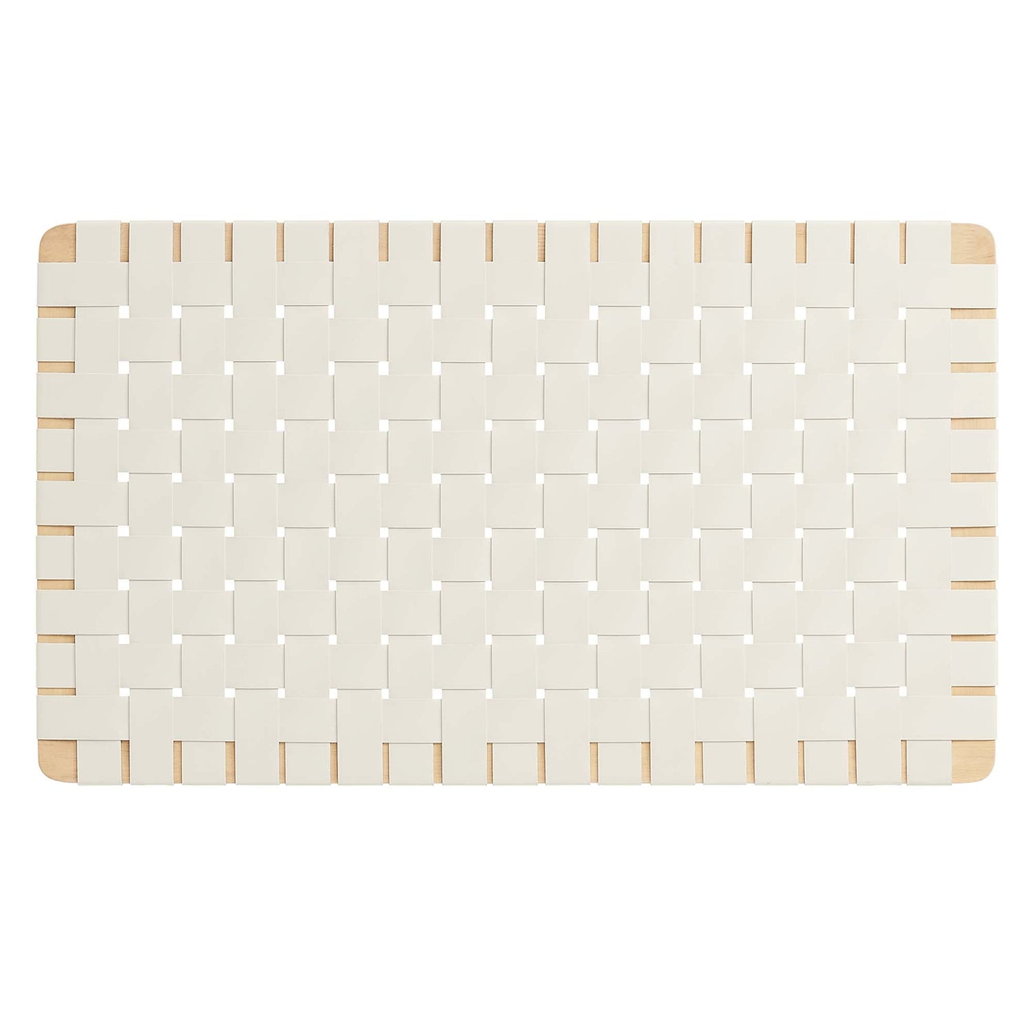 Sparta Woven Wall-Mount Vegan Leather Headboard by Modway