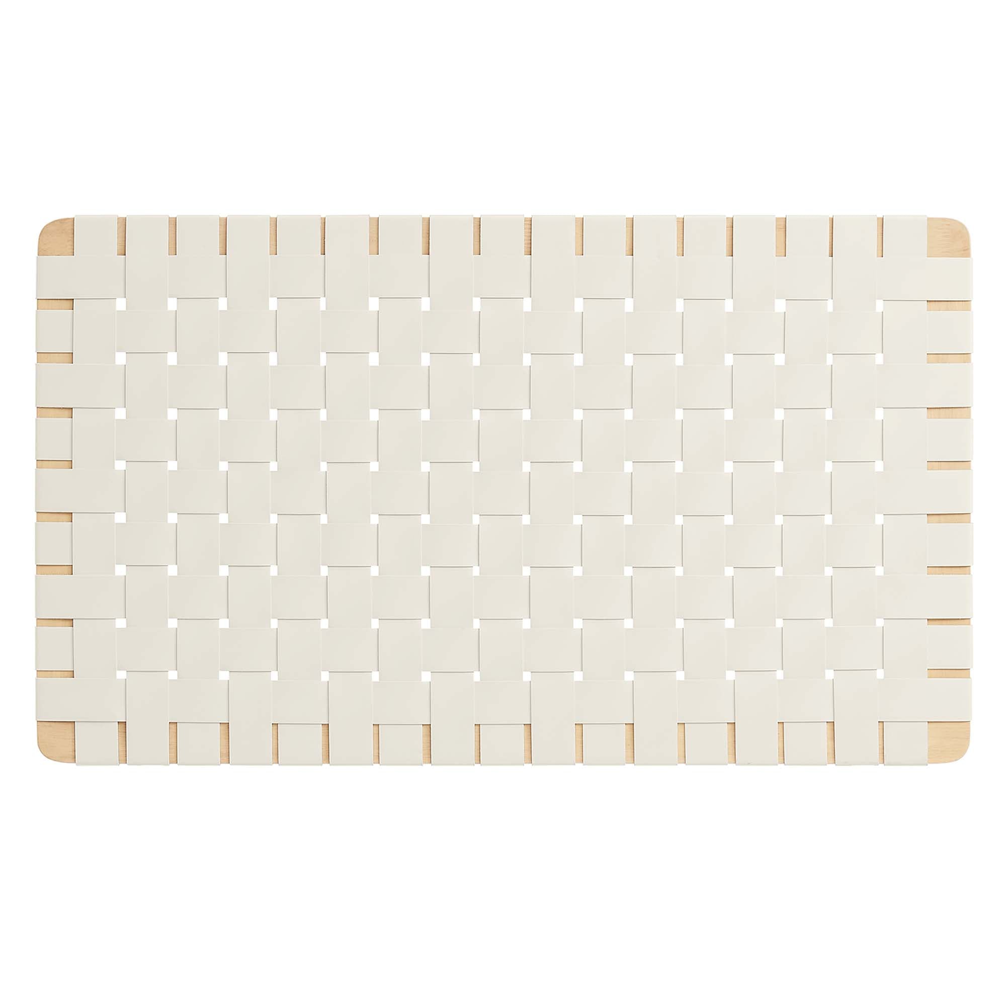 Sparta Woven Wall-Mount Vegan Leather Headboard by Modway