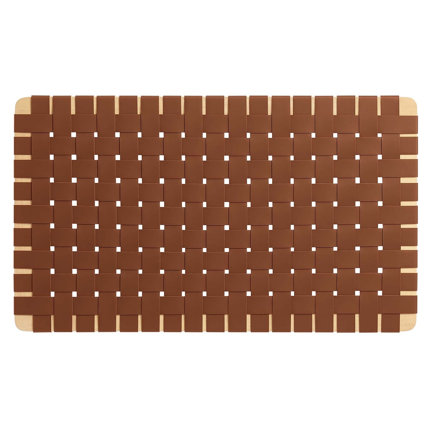 Sparta Woven Wall-Mount Vegan Leather Headboard by Modway