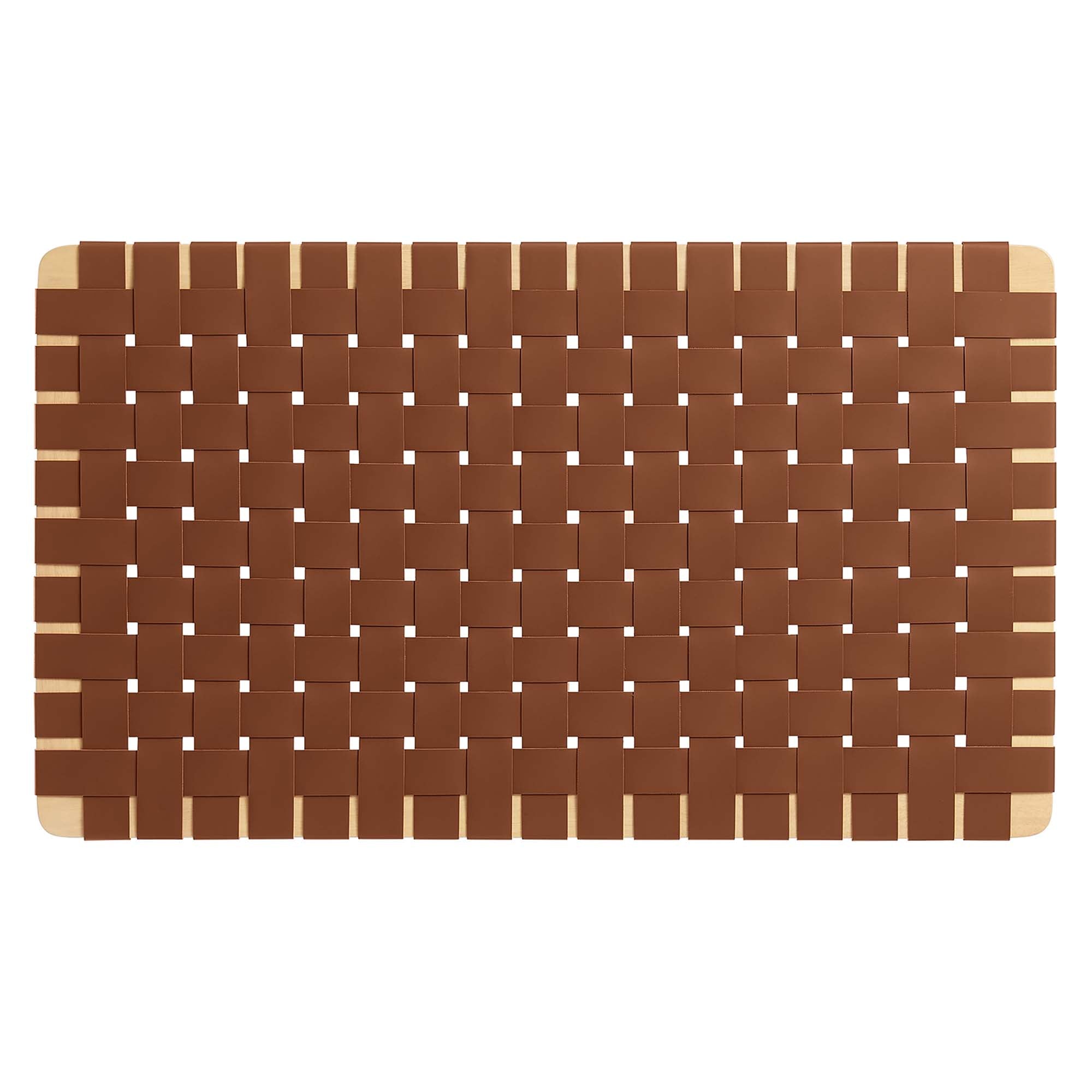 Sparta Woven Wall-Mount Vegan Leather Headboard by Modway