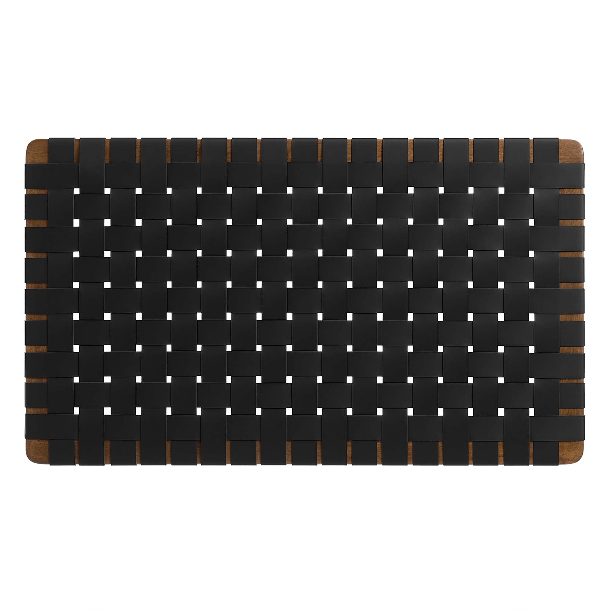 Sparta Woven Wall-Mount Vegan Leather Headboard by Modway