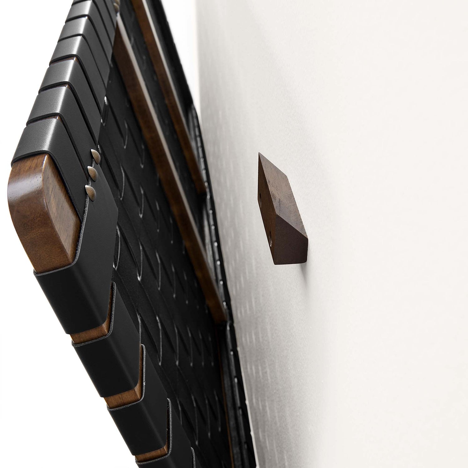 Sparta Woven Wall-Mount Vegan Leather Headboard by Modway