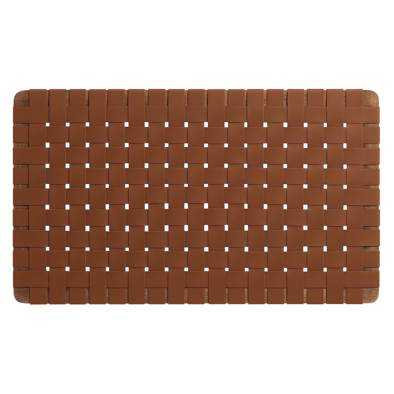 Sparta Woven Wall-Mount Vegan Leather Headboard by Modway