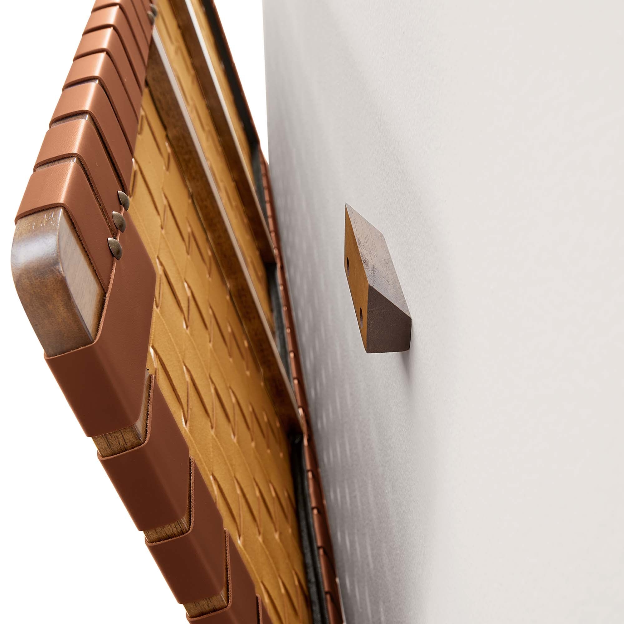 Sparta Woven Wall-Mount Vegan Leather Headboard by Modway