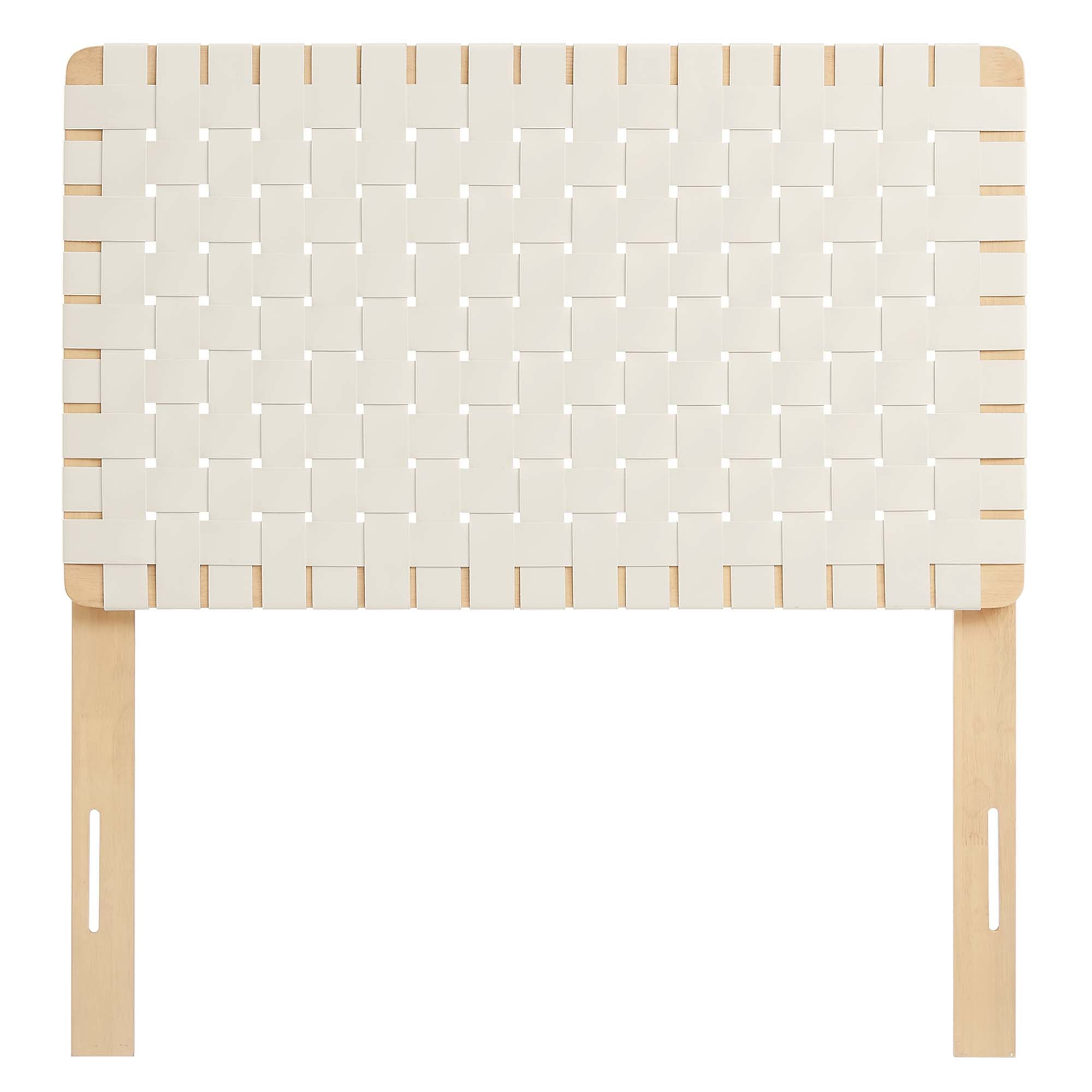 Sparta Woven Vegan Leather Headboard by Modway