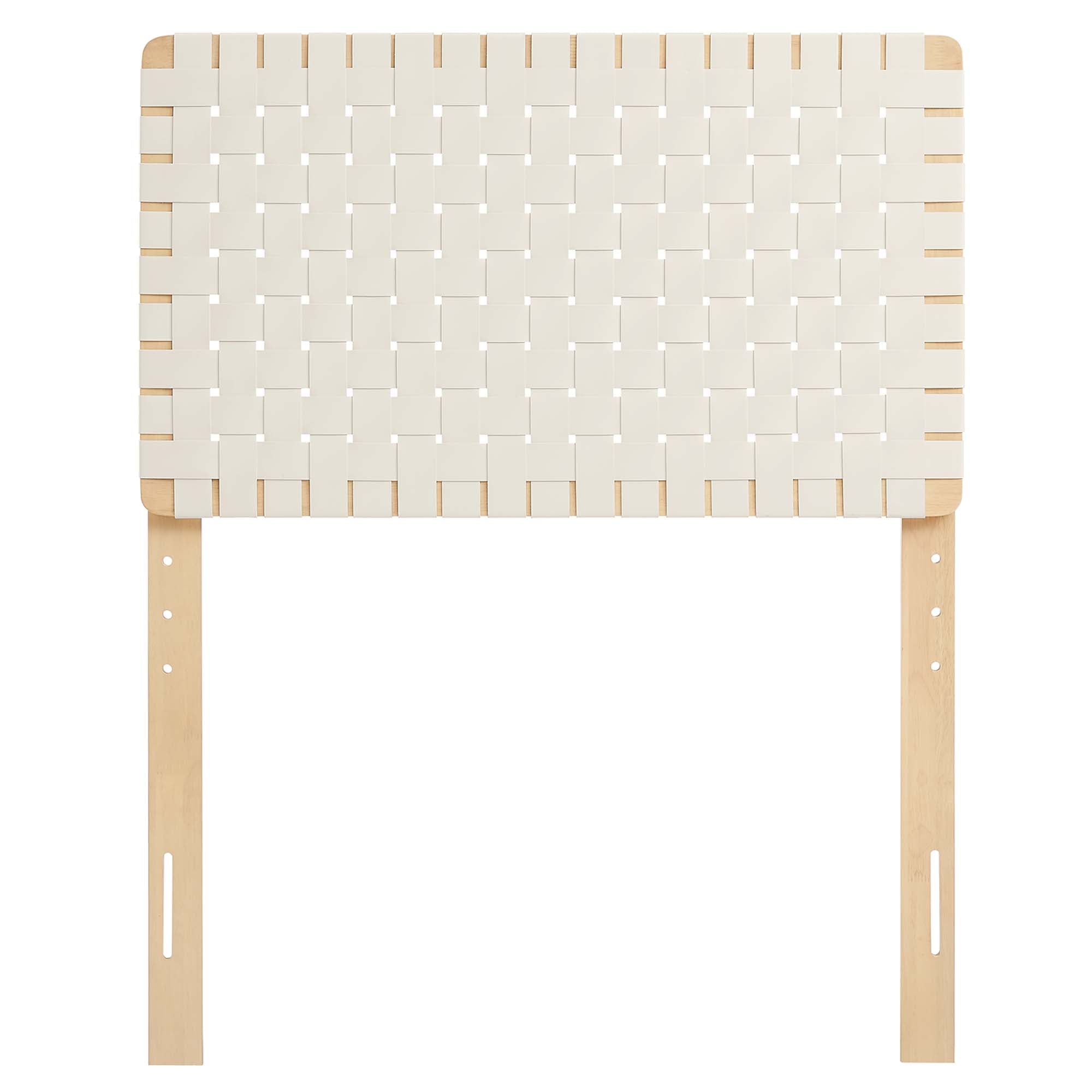 Sparta Woven Vegan Leather Headboard by Modway