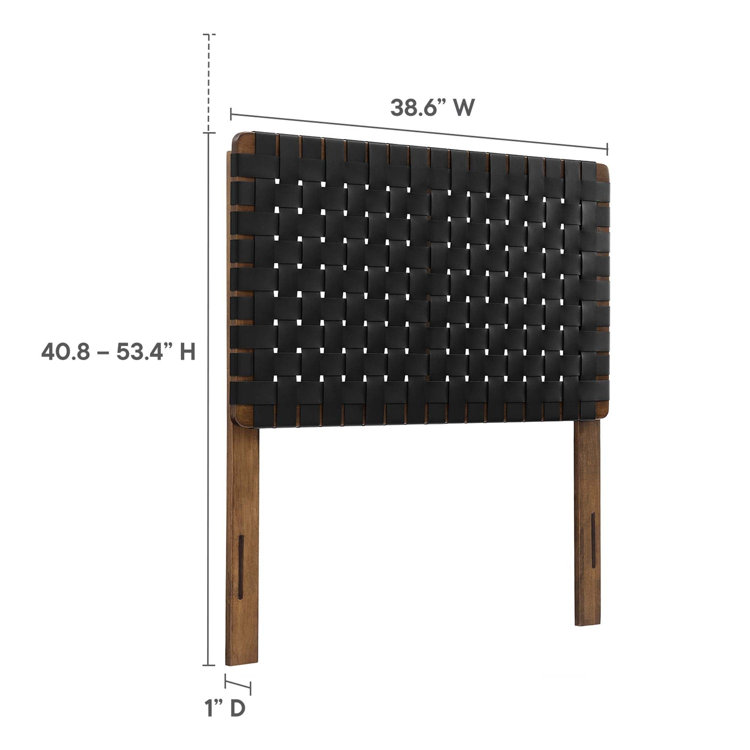 Sparta Woven Vegan Leather Headboard by Modway