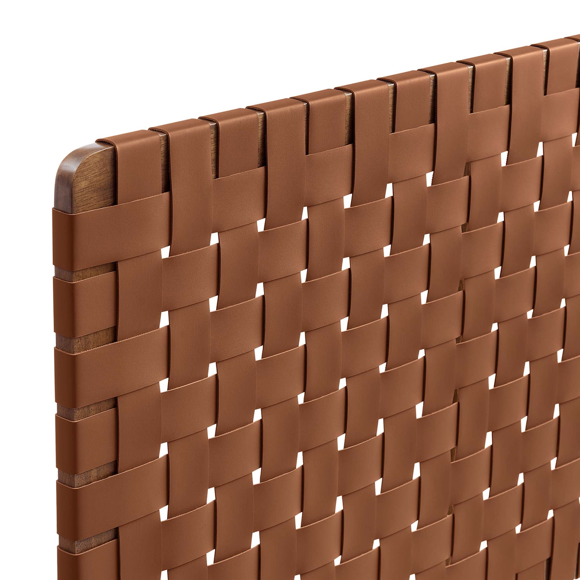 Sparta Woven Vegan Leather Headboard by Modway