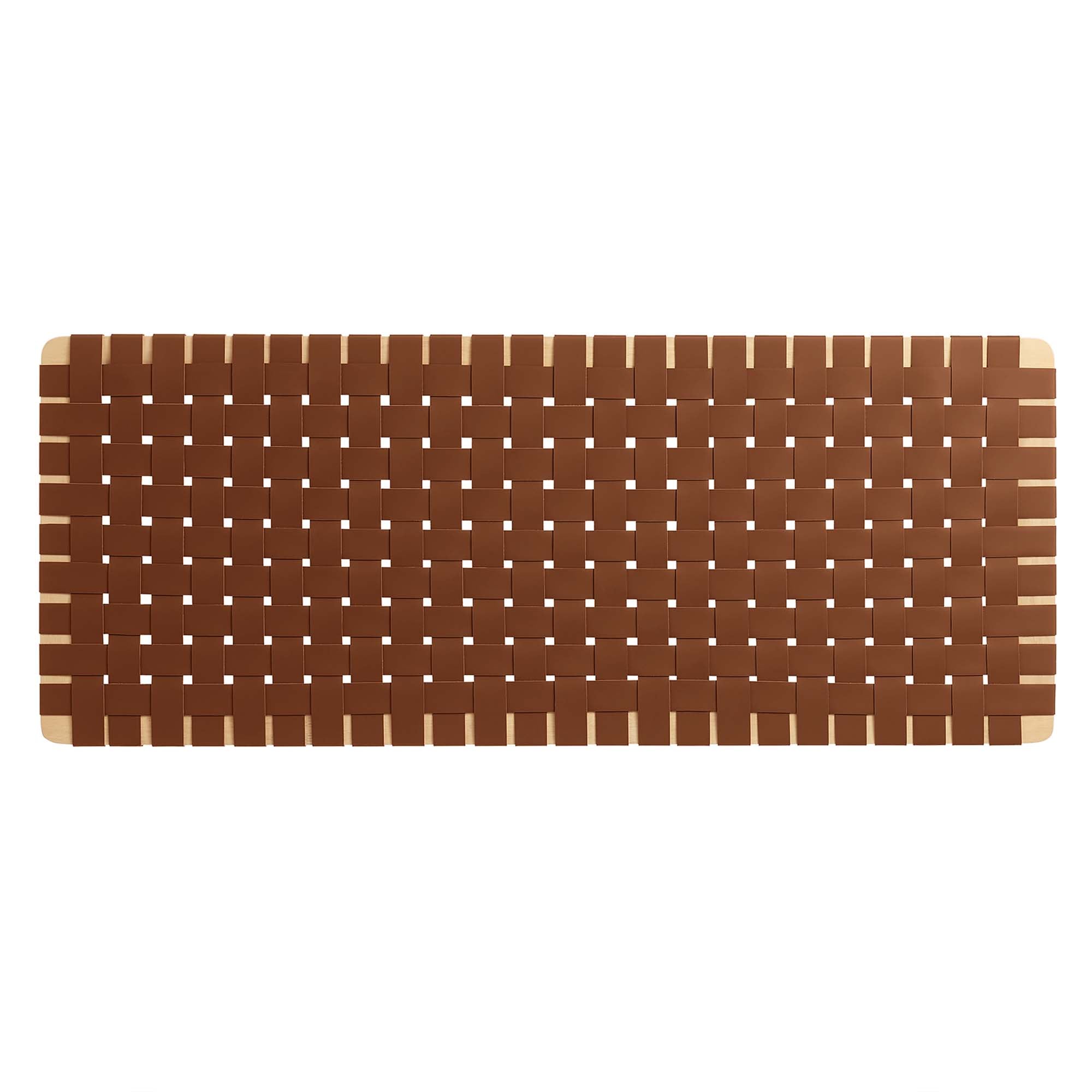 Sparta Woven Wall-Mount Vegan Leather Headboard by Modway