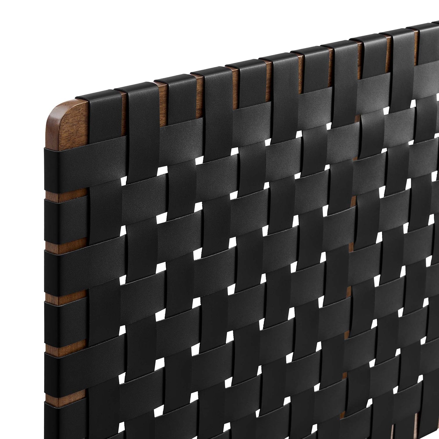 Sparta Woven Wall-Mount Vegan Leather Headboard by Modway