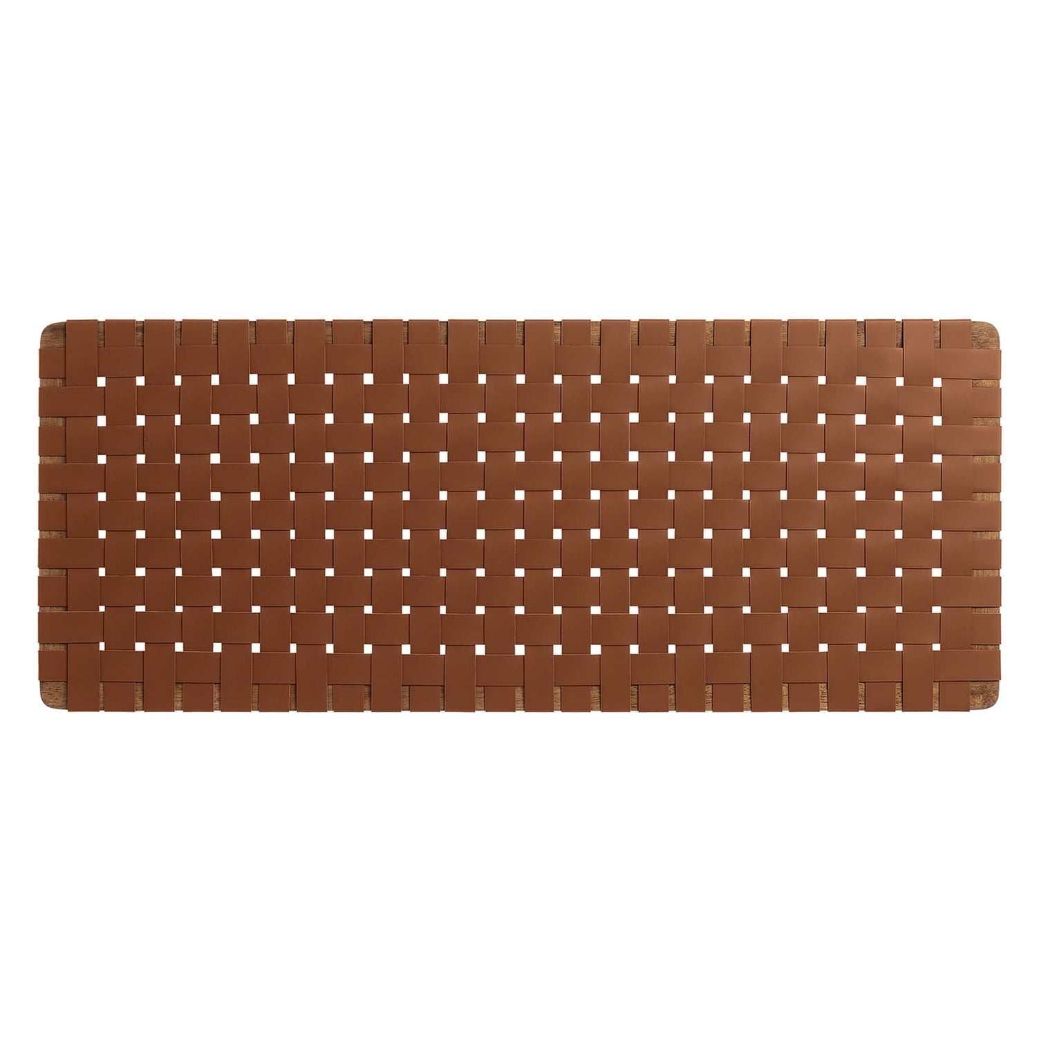 Sparta Woven Wall-Mount Vegan Leather Headboard by Modway