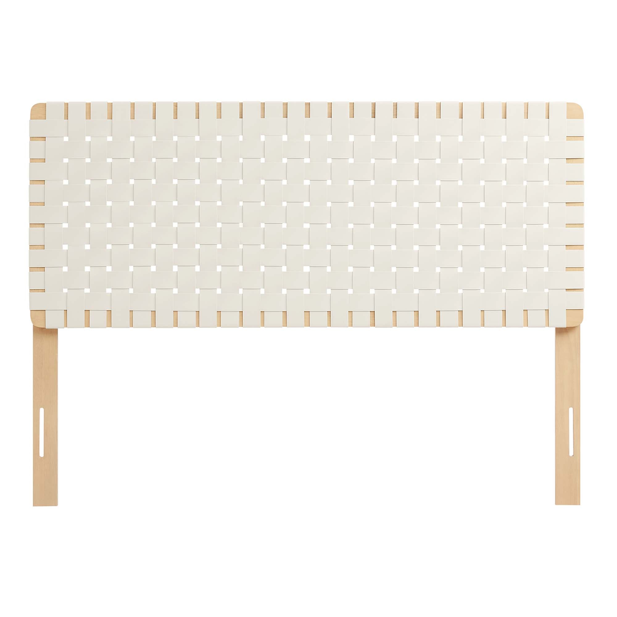 Sparta Woven Vegan Leather Headboard by Modway