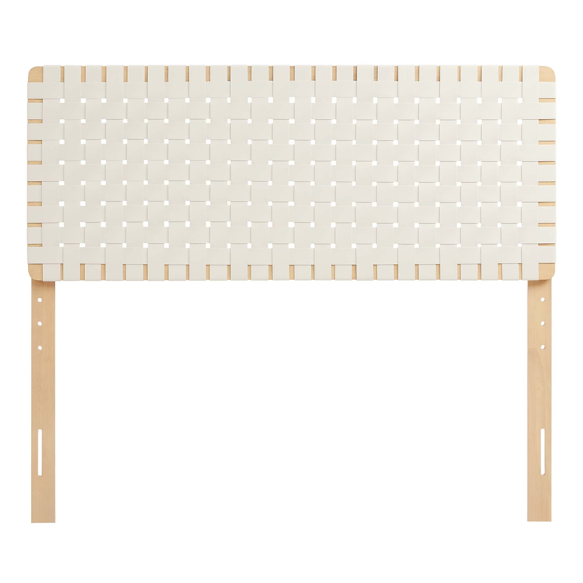 Sparta Woven Vegan Leather Headboard by Modway