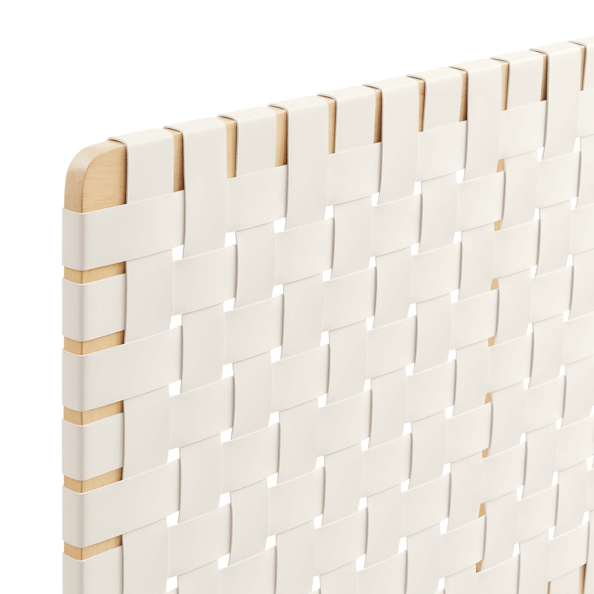 Sparta Woven Vegan Leather Headboard by Modway