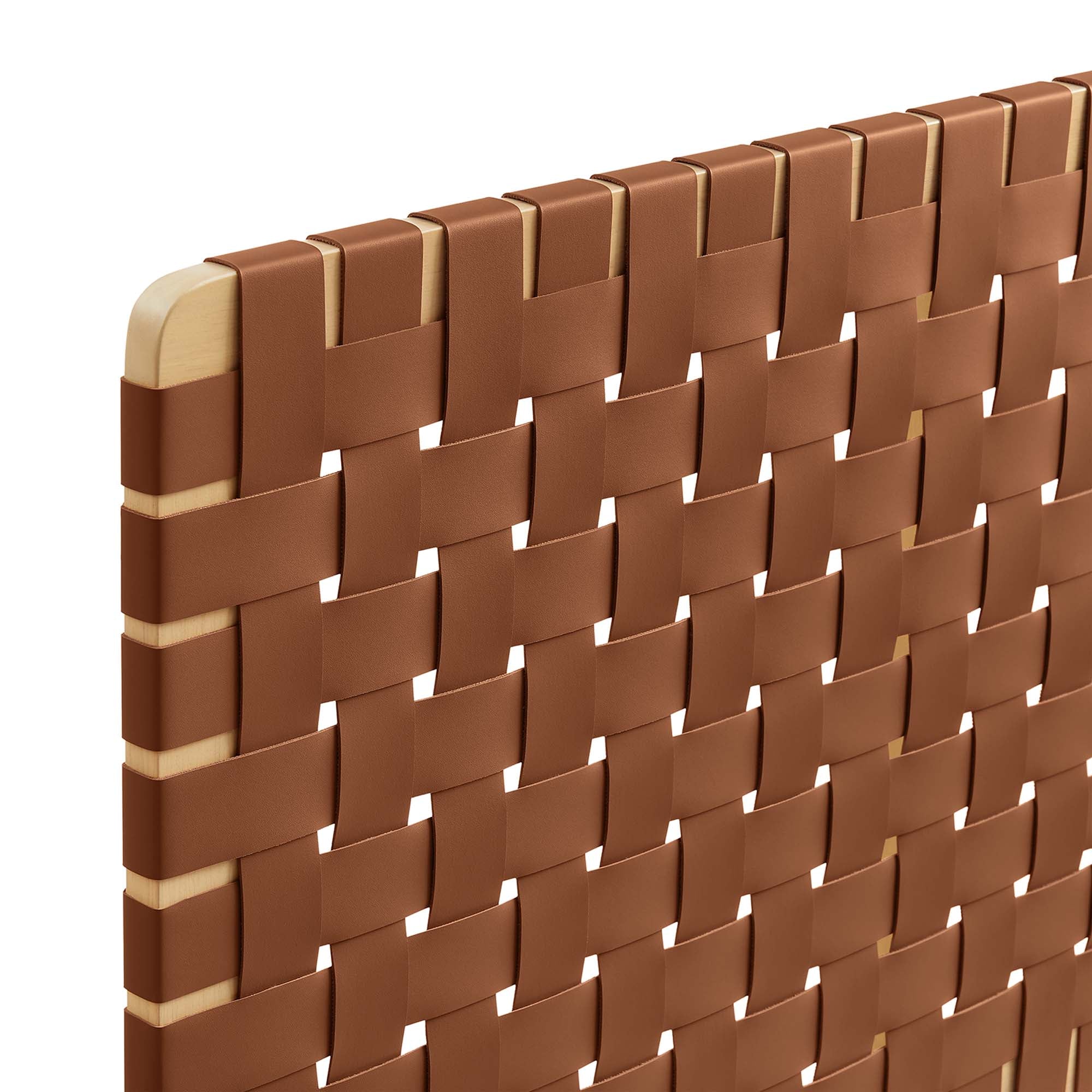 Sparta Woven Vegan Leather Headboard by Modway