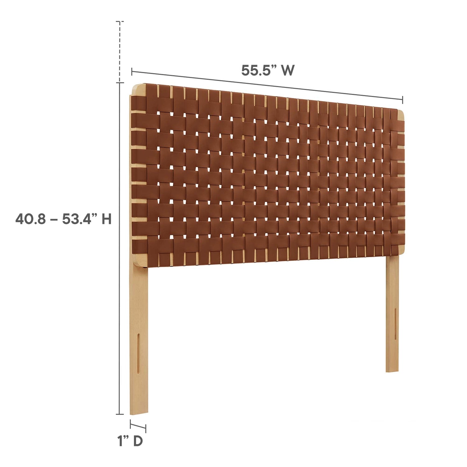Sparta Woven Vegan Leather Headboard by Modway