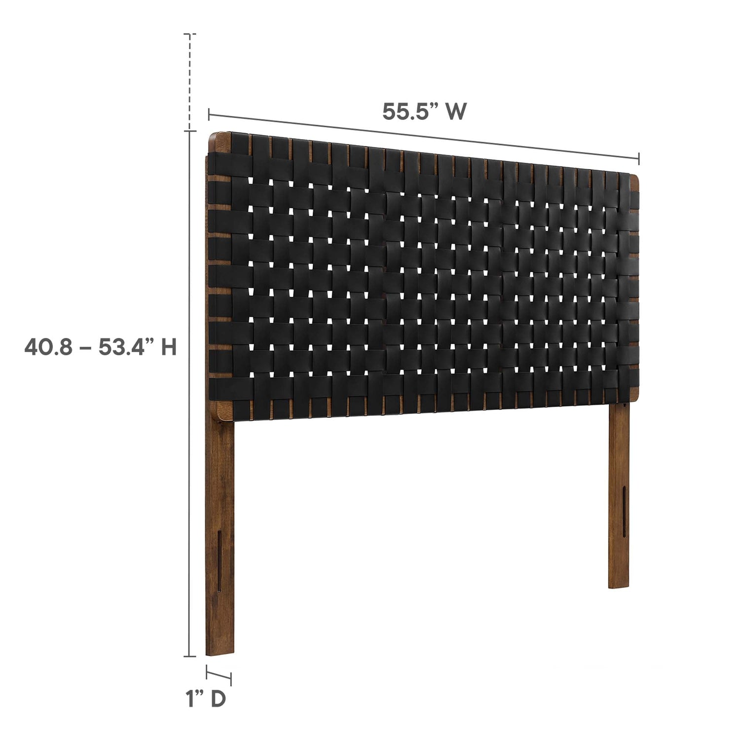 Sparta Woven Vegan Leather Headboard by Modway