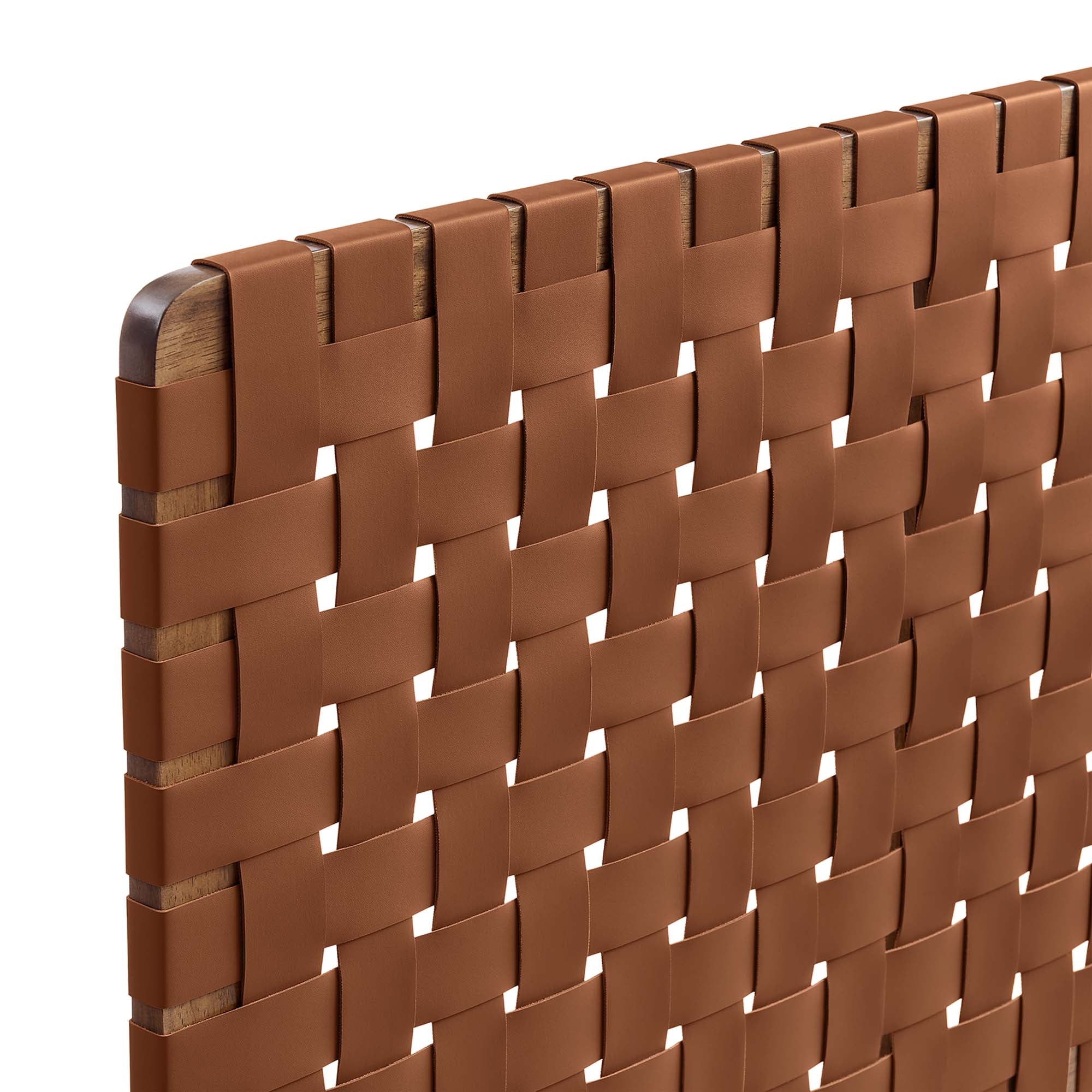Sparta Woven Vegan Leather Headboard by Modway
