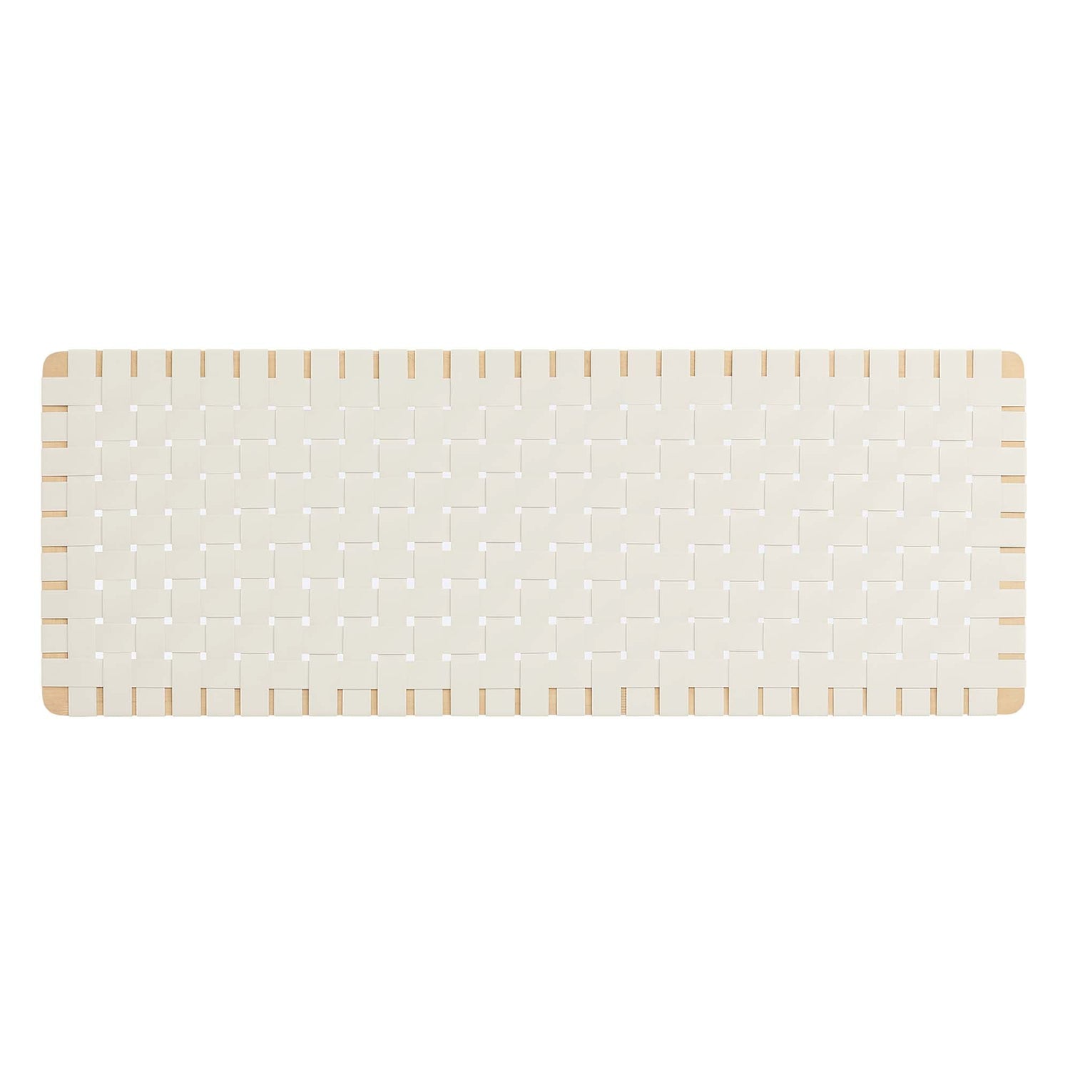 Sparta Woven Wall-Mount Vegan Leather Headboard by Modway