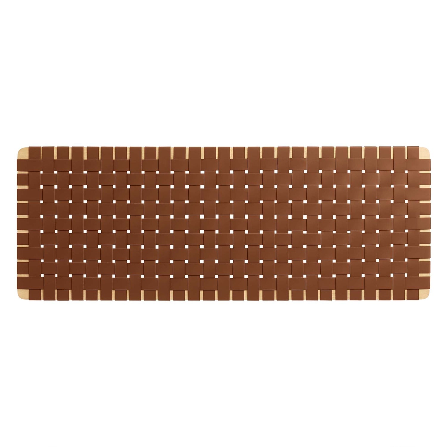 Sparta Woven Wall-Mount Vegan Leather Headboard by Modway