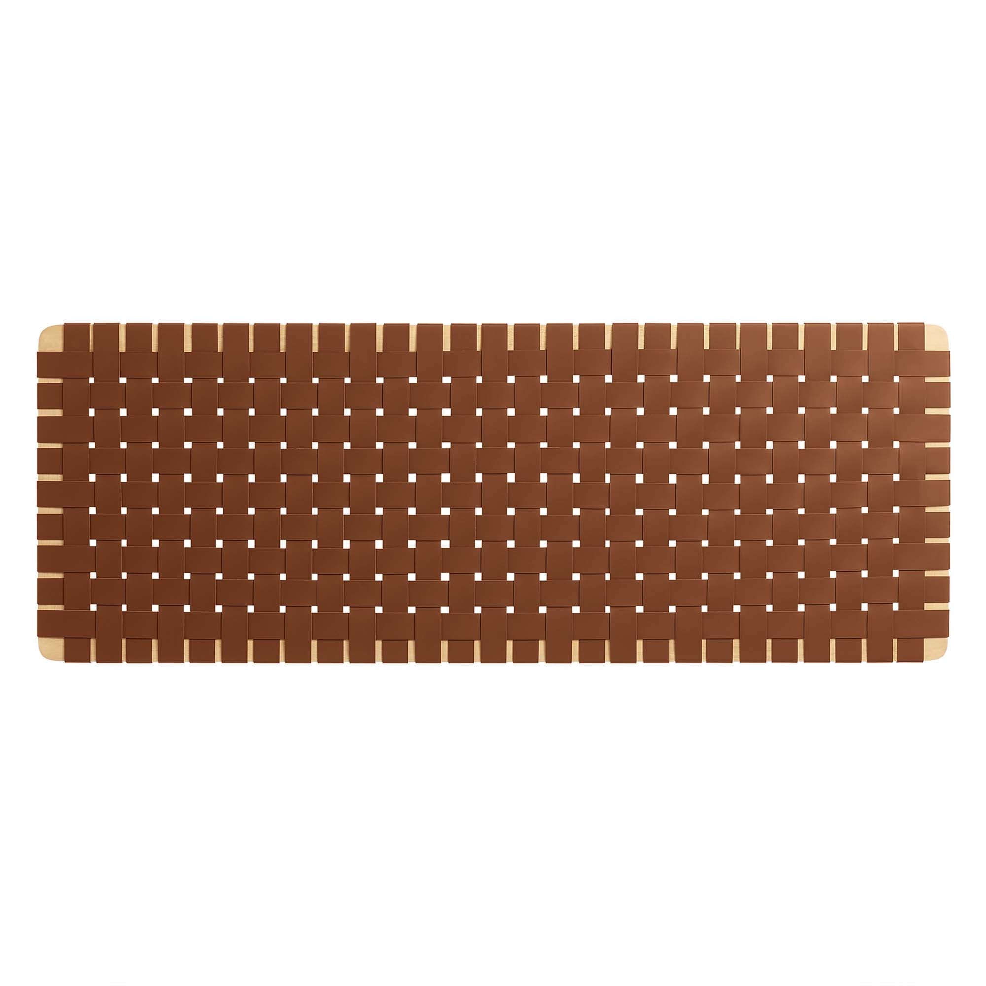 Sparta Woven Wall-Mount Vegan Leather Headboard by Modway