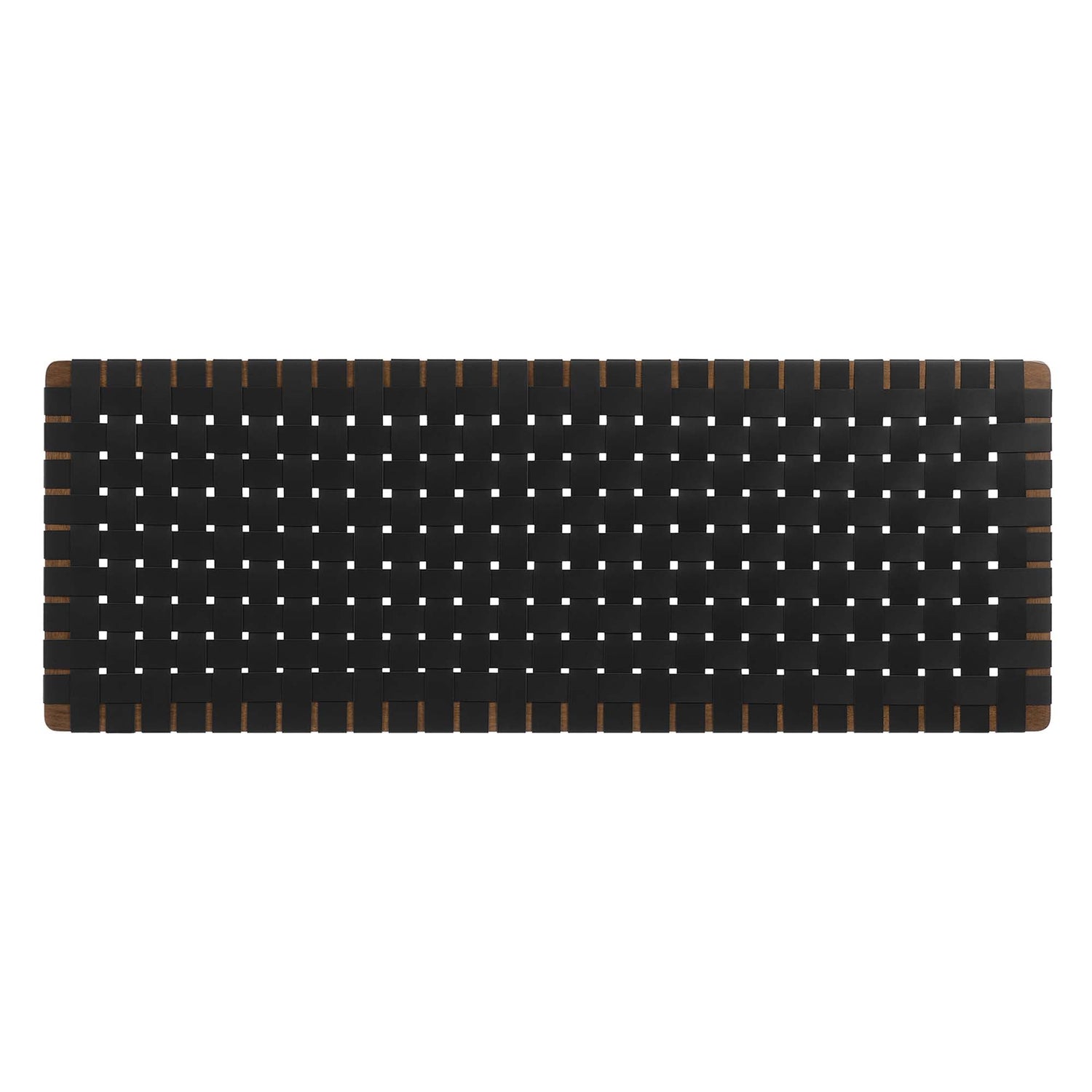 Sparta Woven Wall-Mount Vegan Leather Headboard by Modway