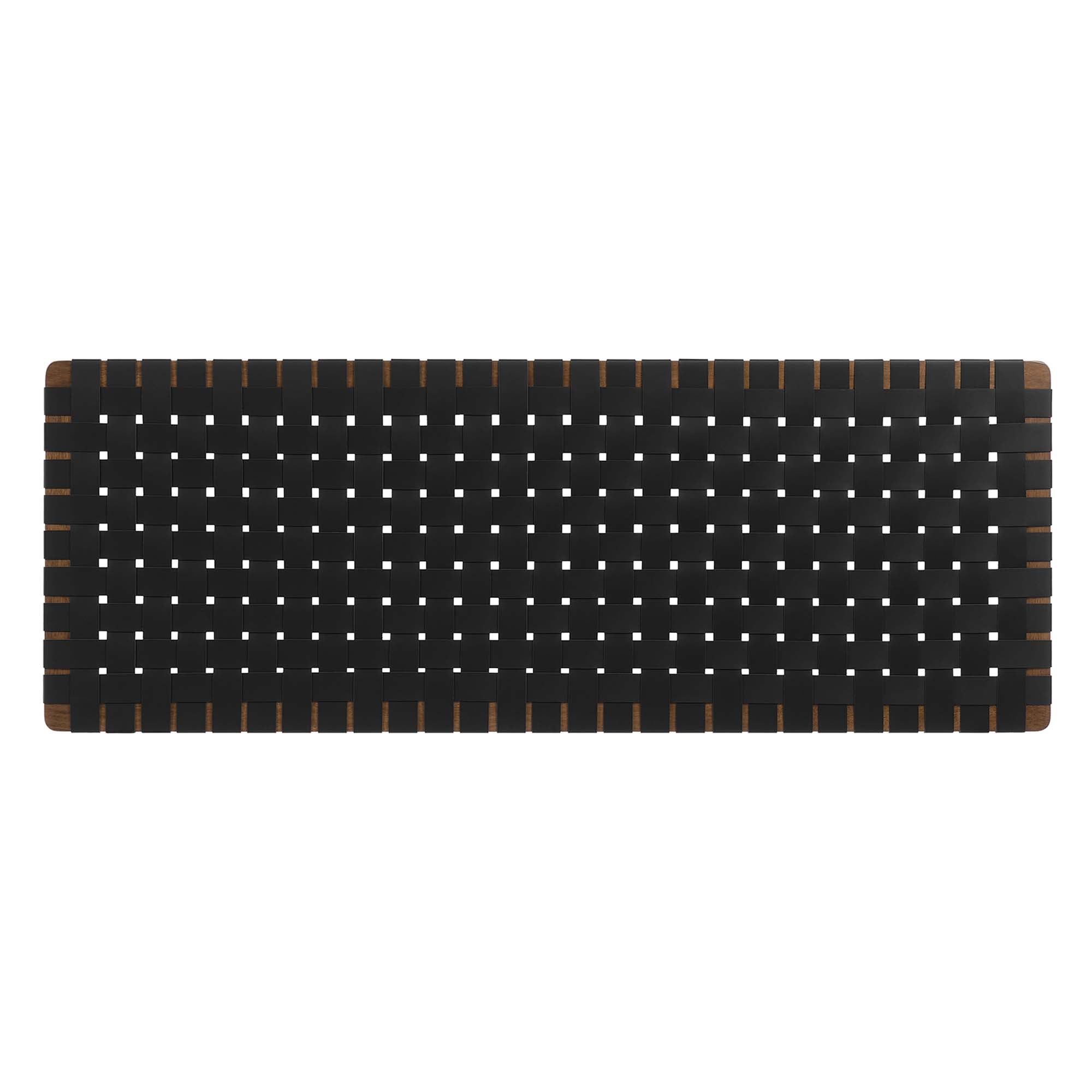 Sparta Woven Wall-Mount Vegan Leather Headboard by Modway