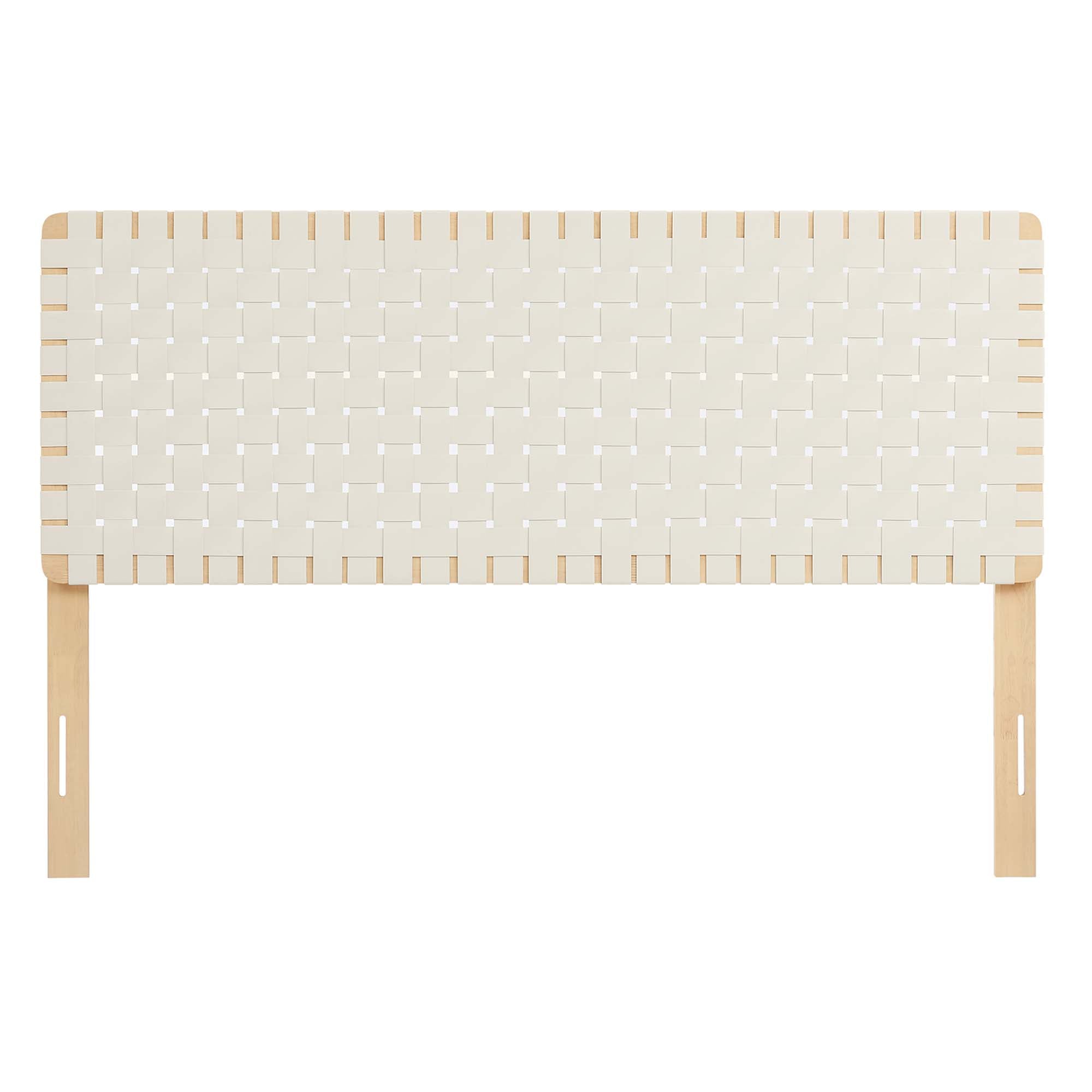 Sparta Woven Vegan Leather Headboard by Modway