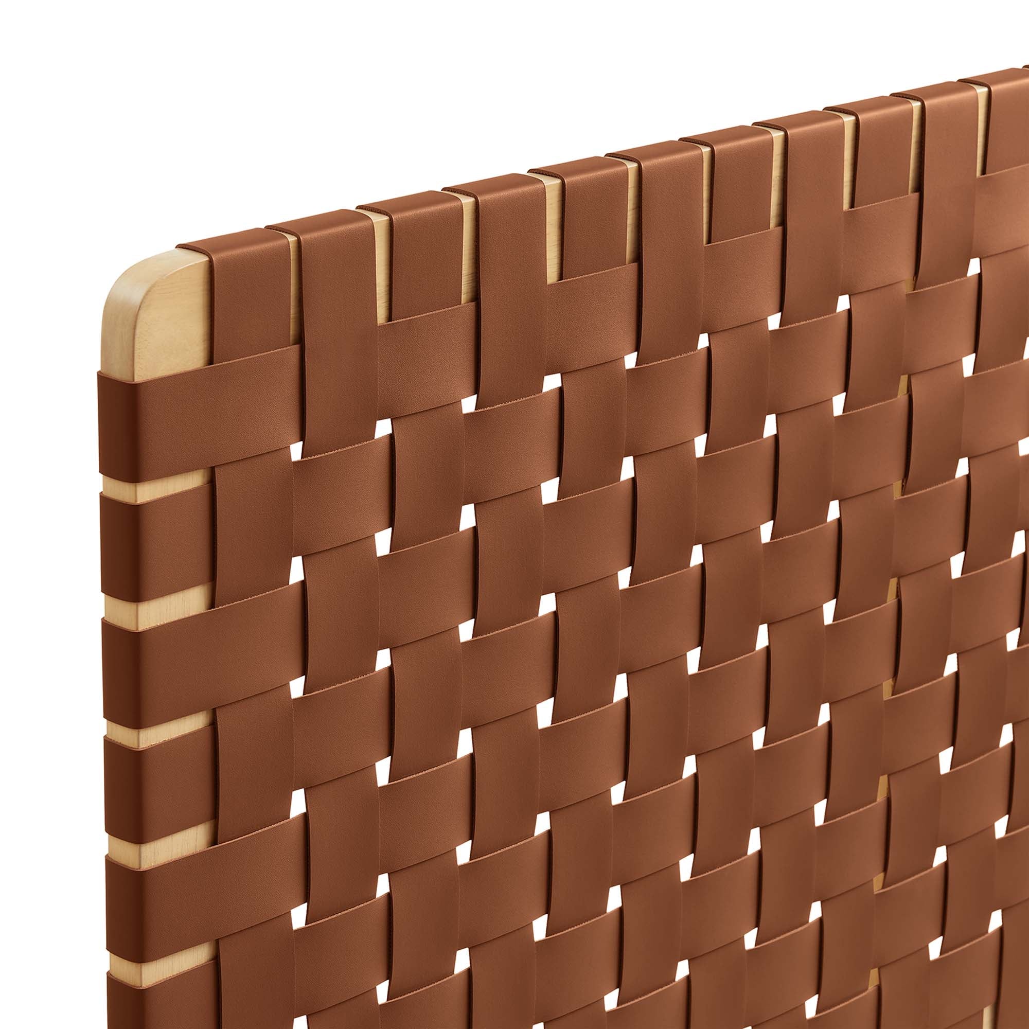 Sparta Woven Vegan Leather Headboard by Modway