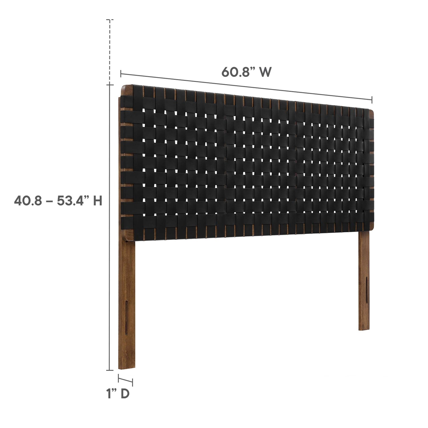 Sparta Woven Vegan Leather Headboard by Modway