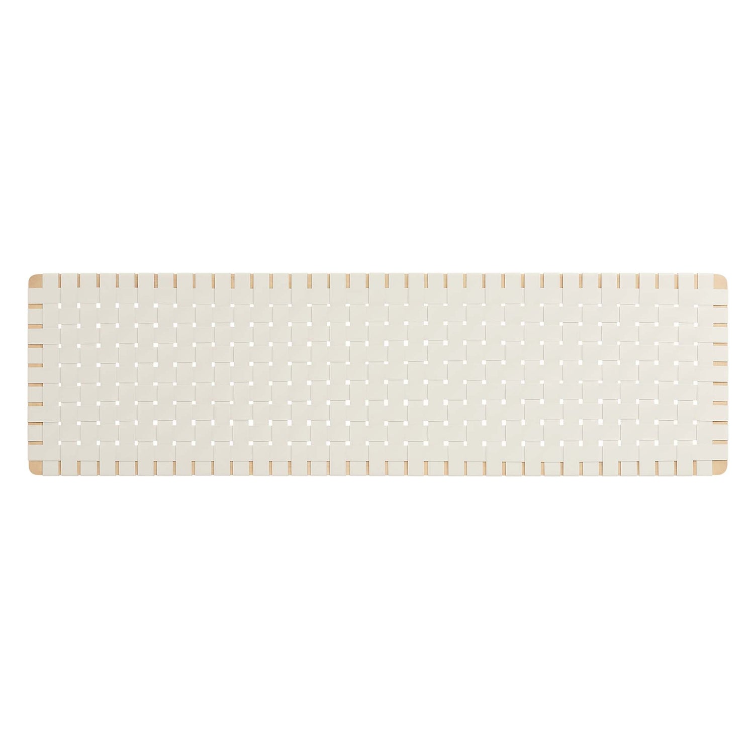 Sparta Woven Wall-Mount Vegan Leather Headboard by Modway