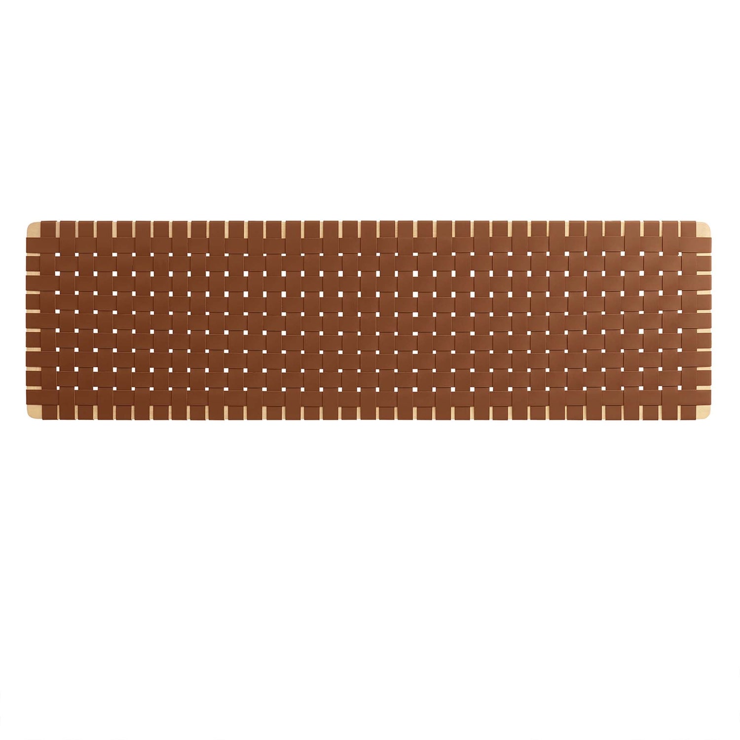 Sparta Woven Wall-Mount Vegan Leather Headboard by Modway