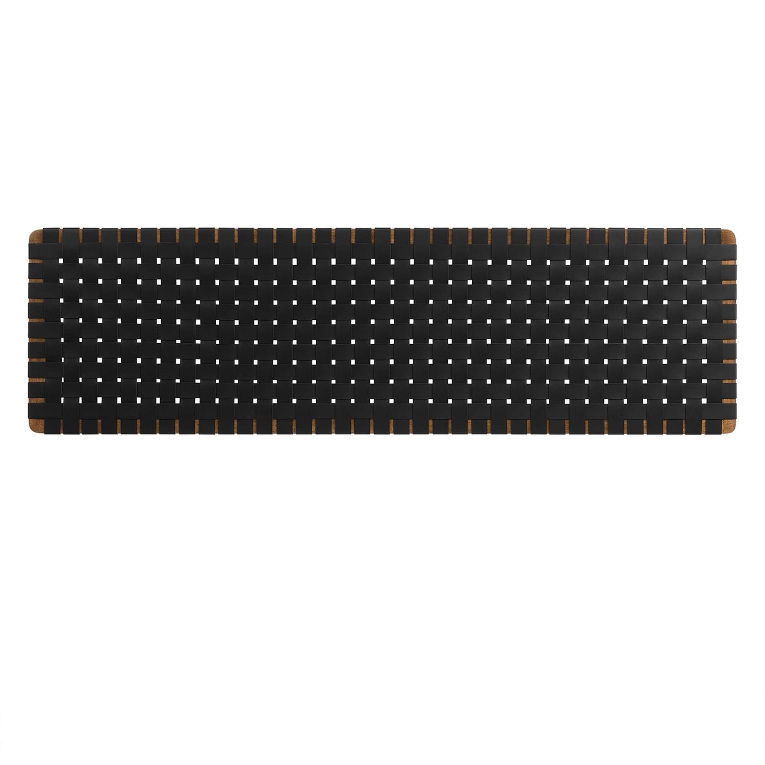 Sparta Woven Wall-Mount Vegan Leather Headboard by Modway