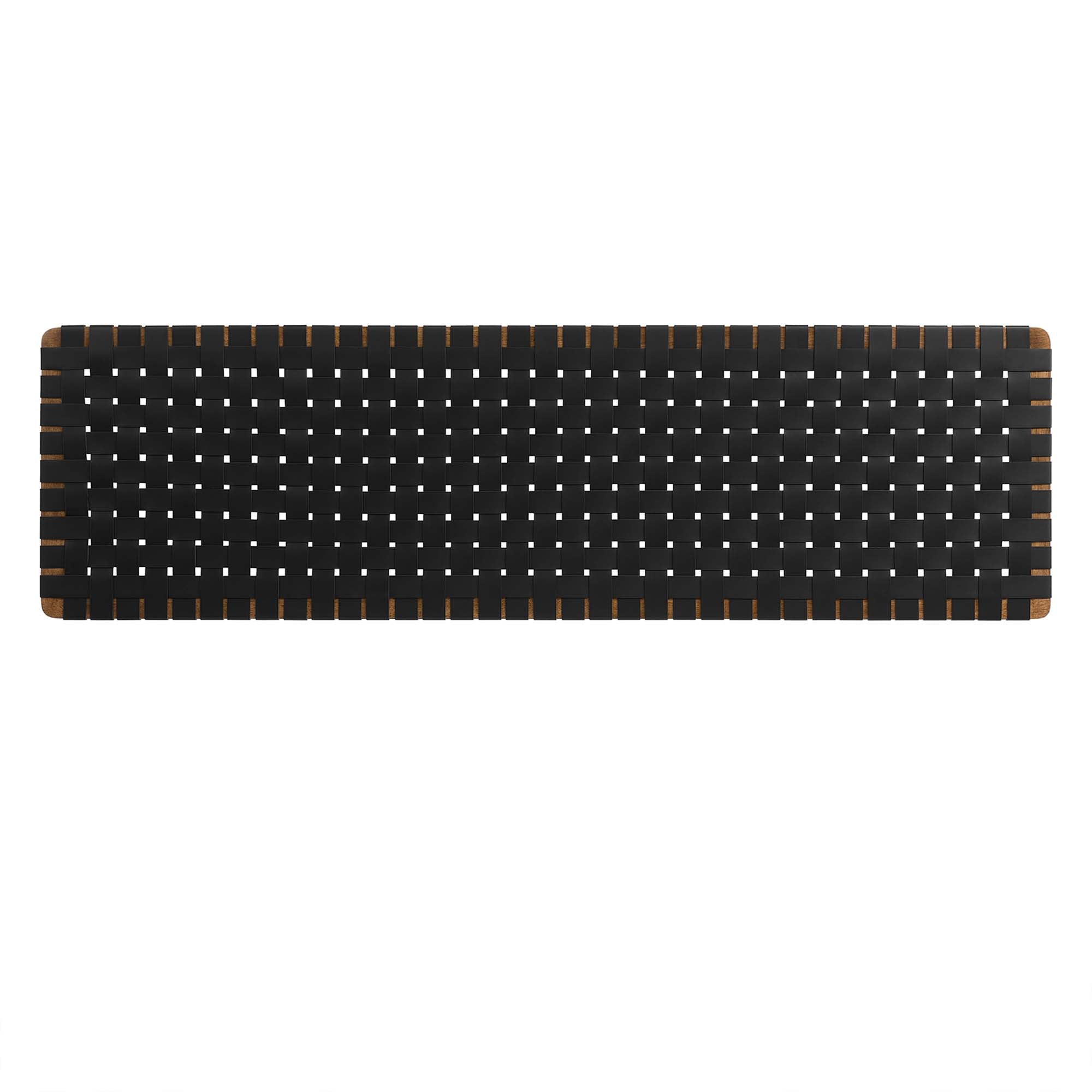 Sparta Woven Wall-Mount Vegan Leather Headboard by Modway