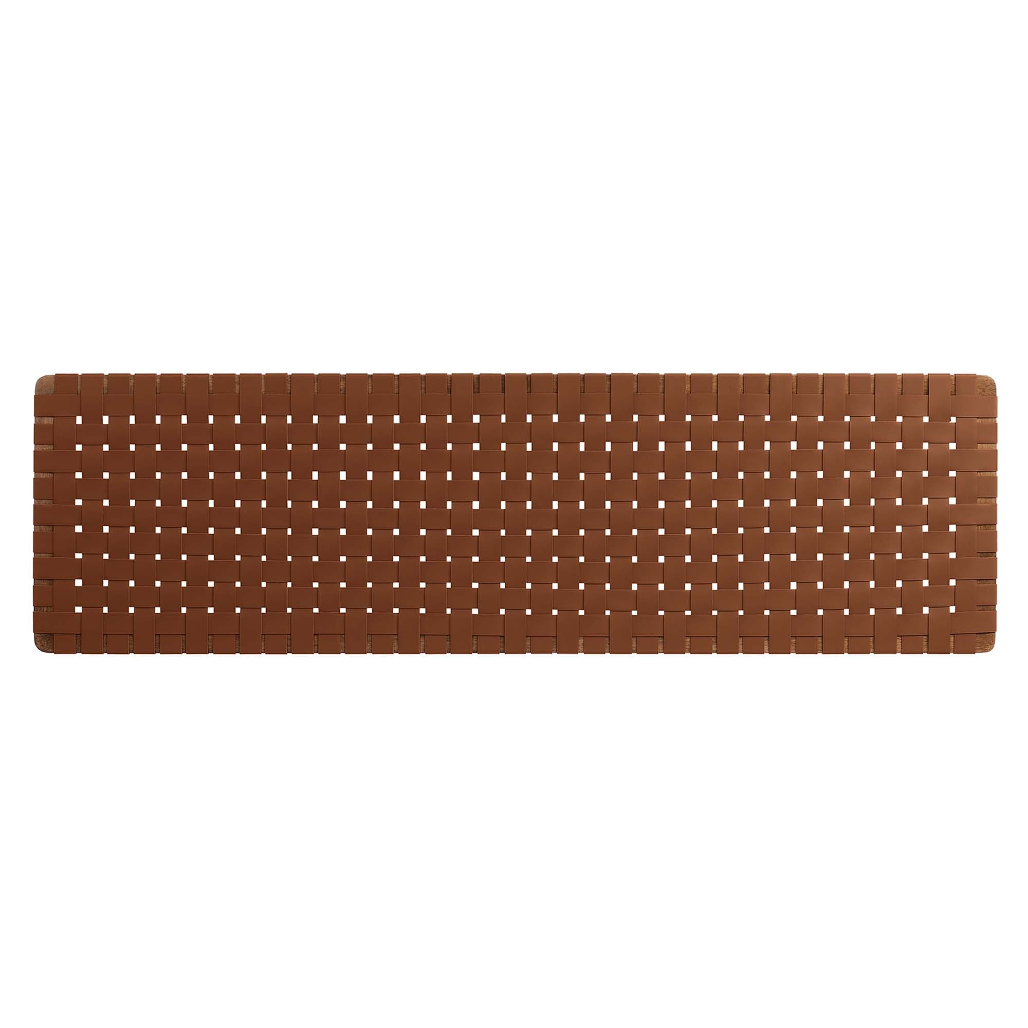 Sparta Woven Wall-Mount Vegan Leather Headboard by Modway