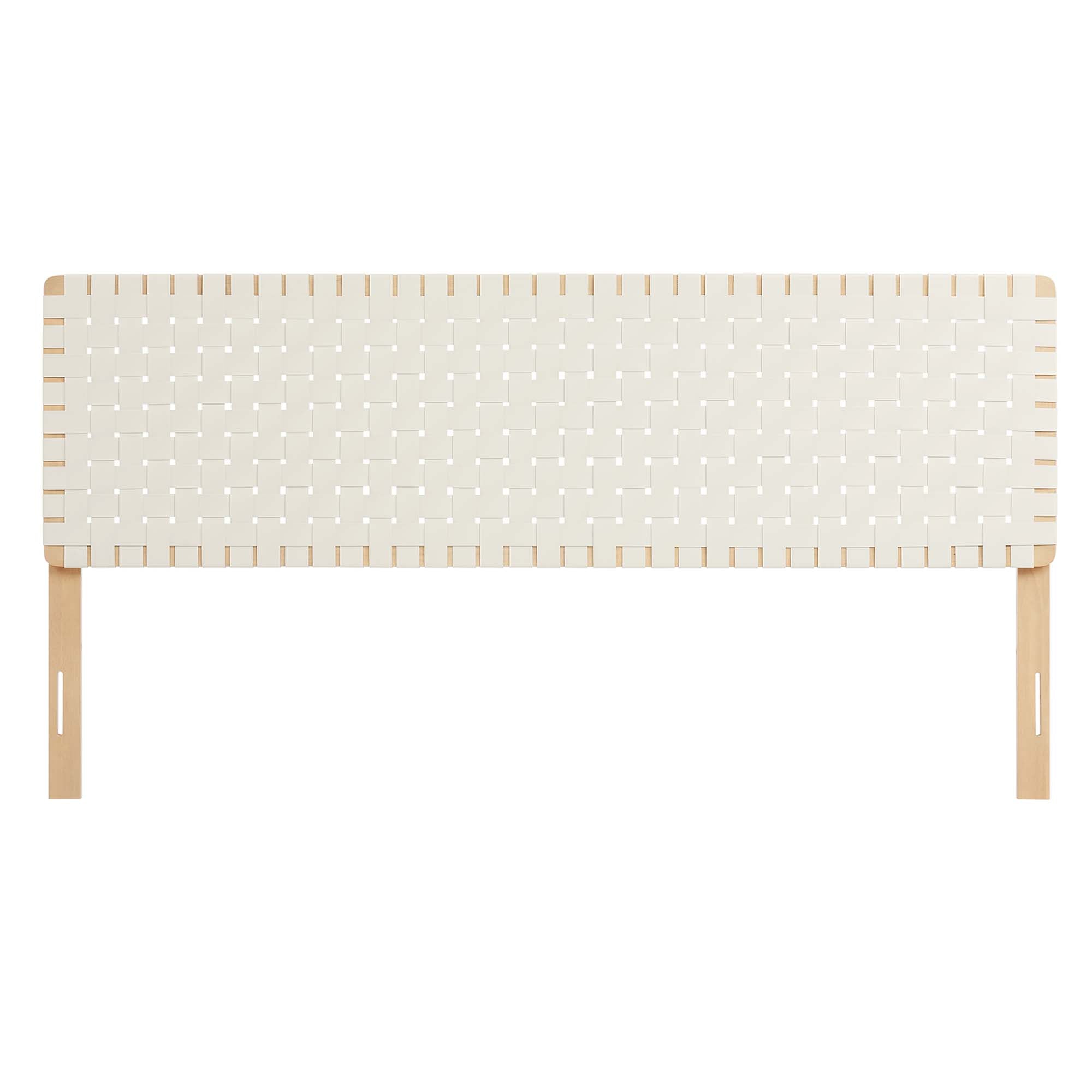 Sparta Woven Vegan Leather Headboard by Modway