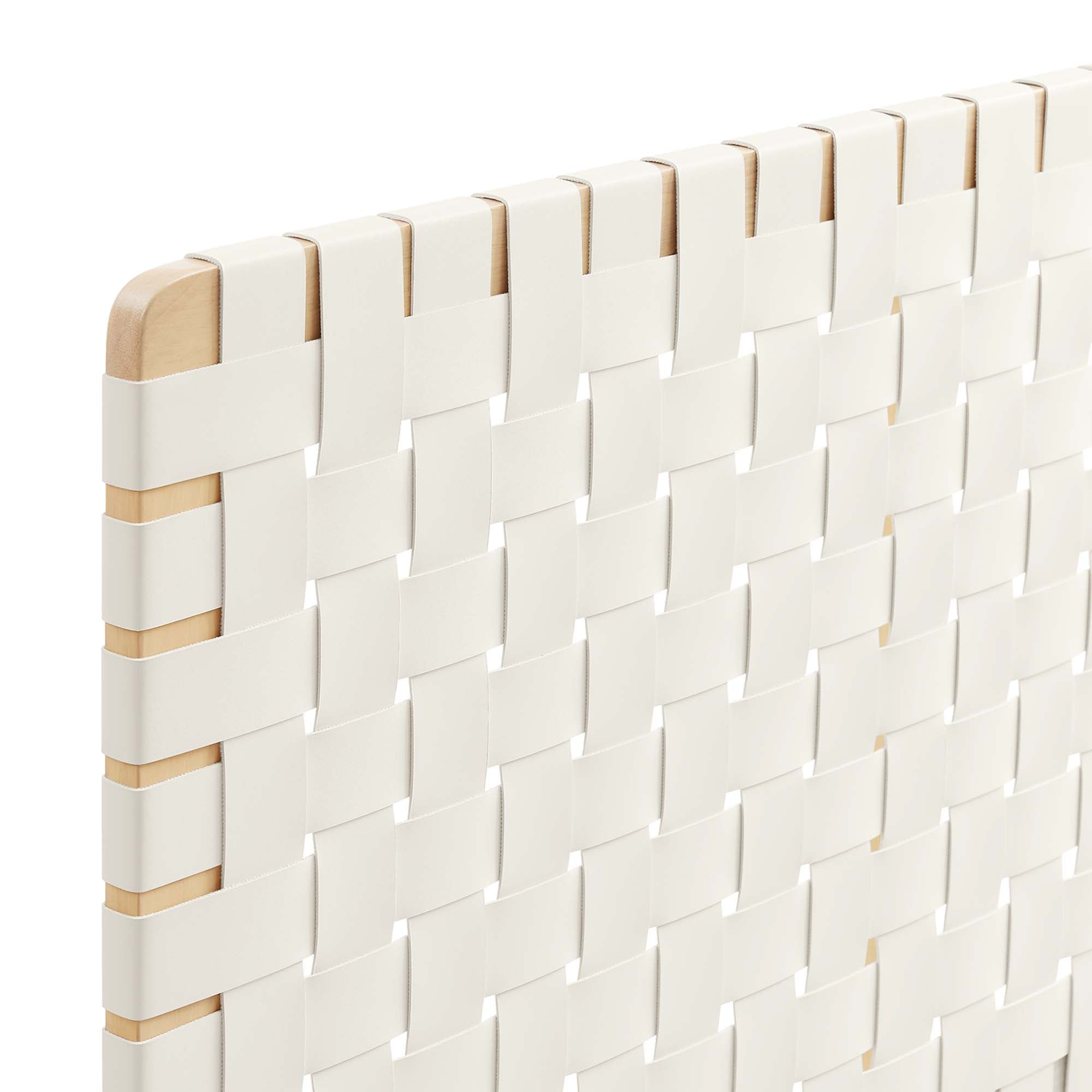 Sparta Woven Vegan Leather Headboard by Modway