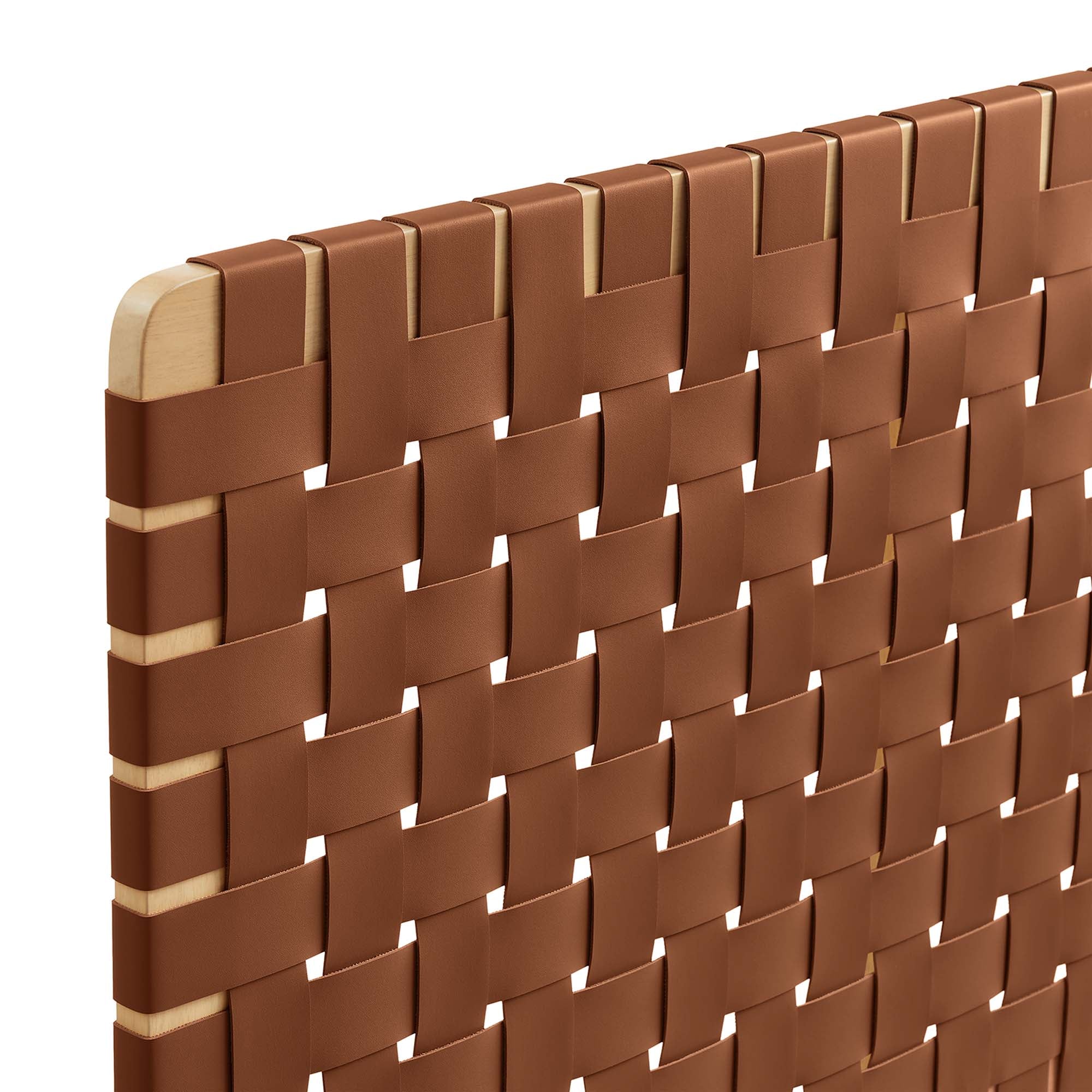 Sparta Woven Vegan Leather Headboard by Modway