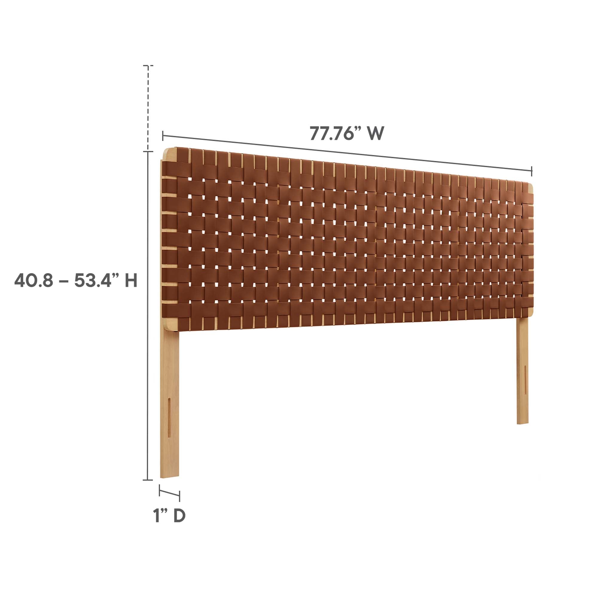 Sparta Woven Vegan Leather Headboard by Modway