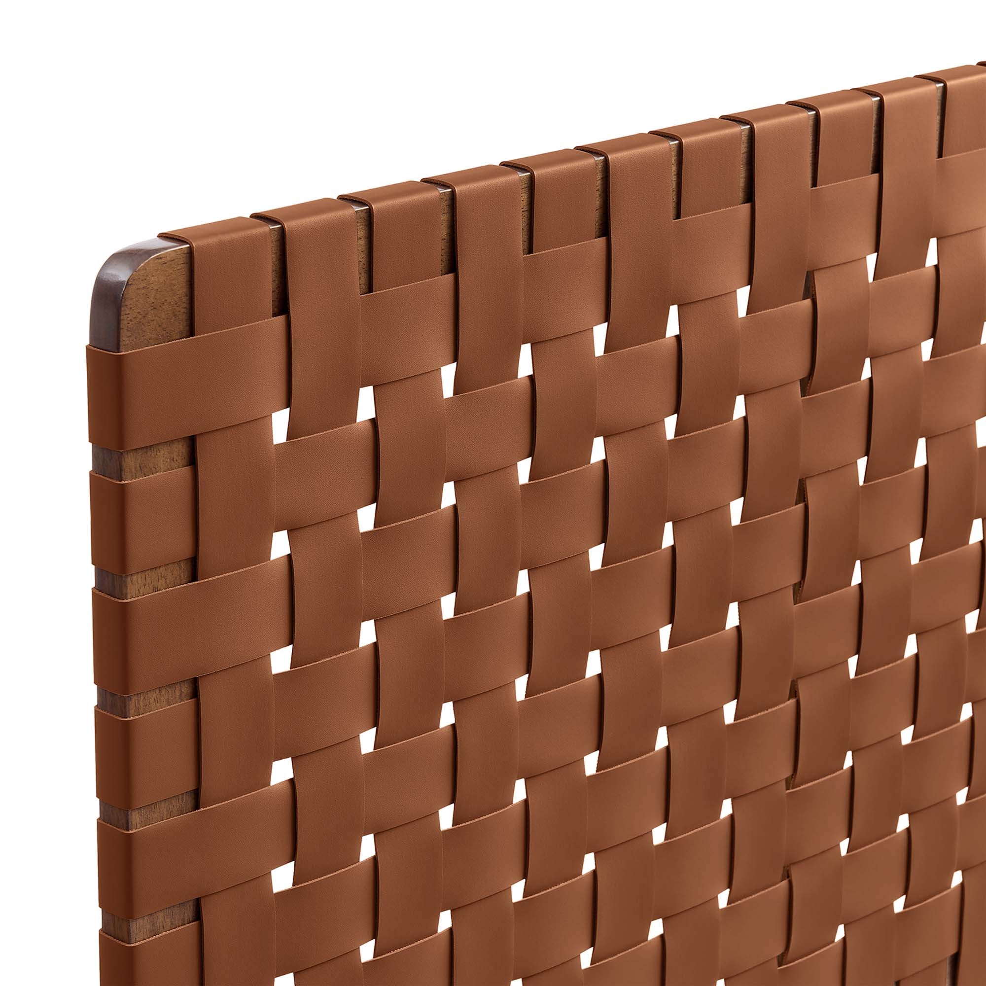 Sparta Woven Vegan Leather Headboard by Modway