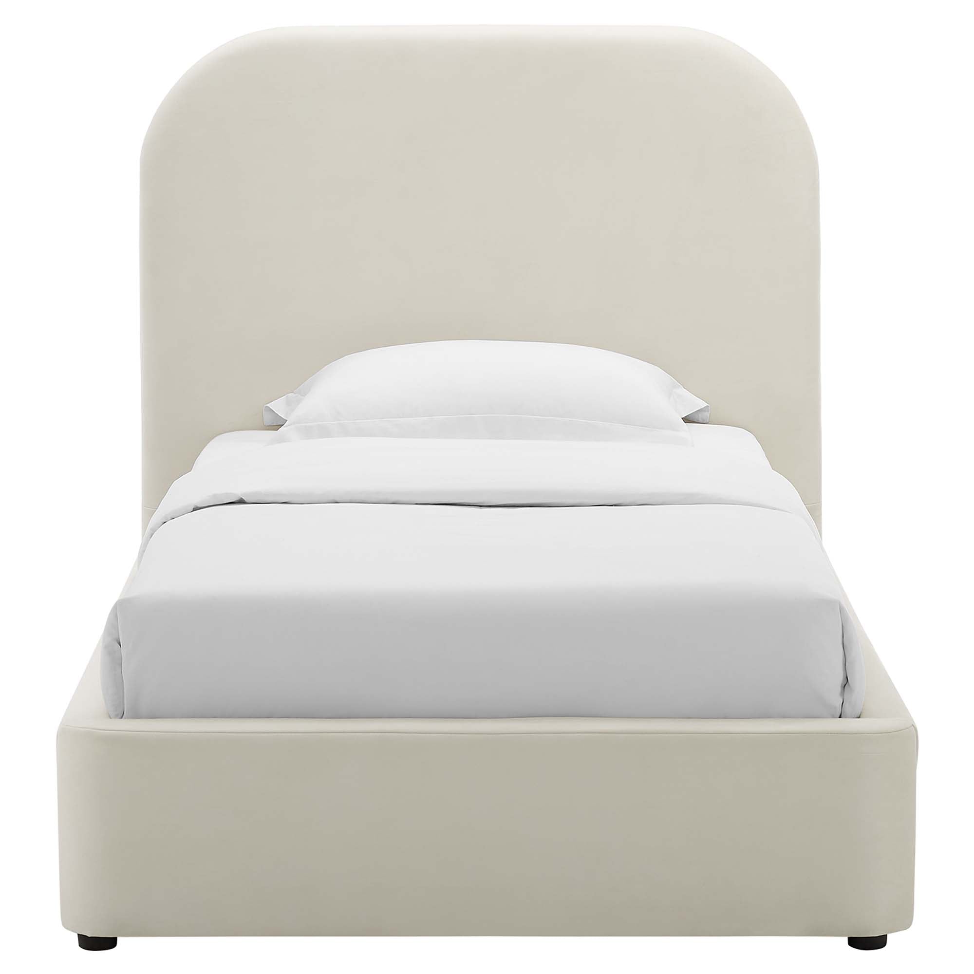 Keynote Performance Velvet Curved Platform Bed by Modway